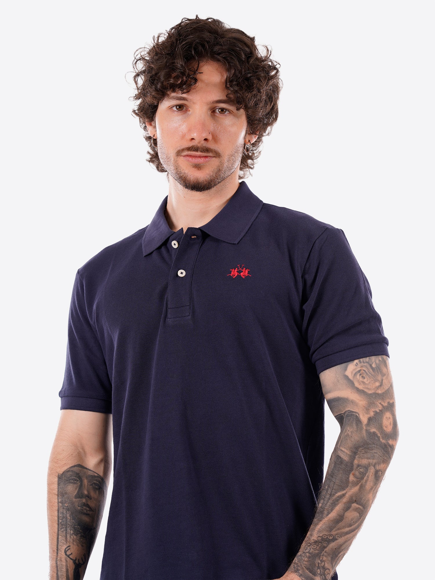 Polo maniche corte LA MARTINA da Uomo - blu BPMP117017 BLU