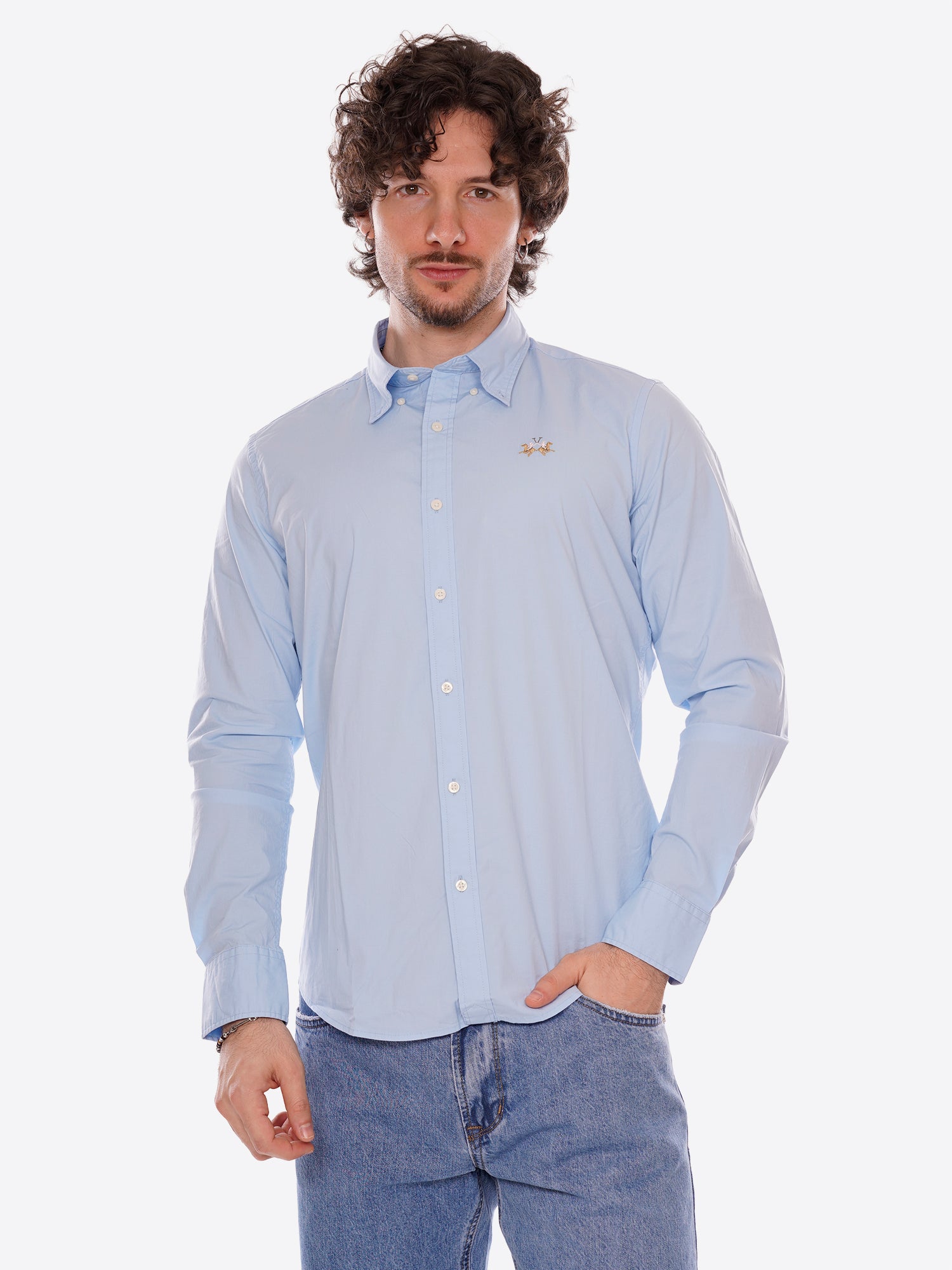 Camicia LA MARTINA da Uomo - blu CCMC00207003 CELESTE
