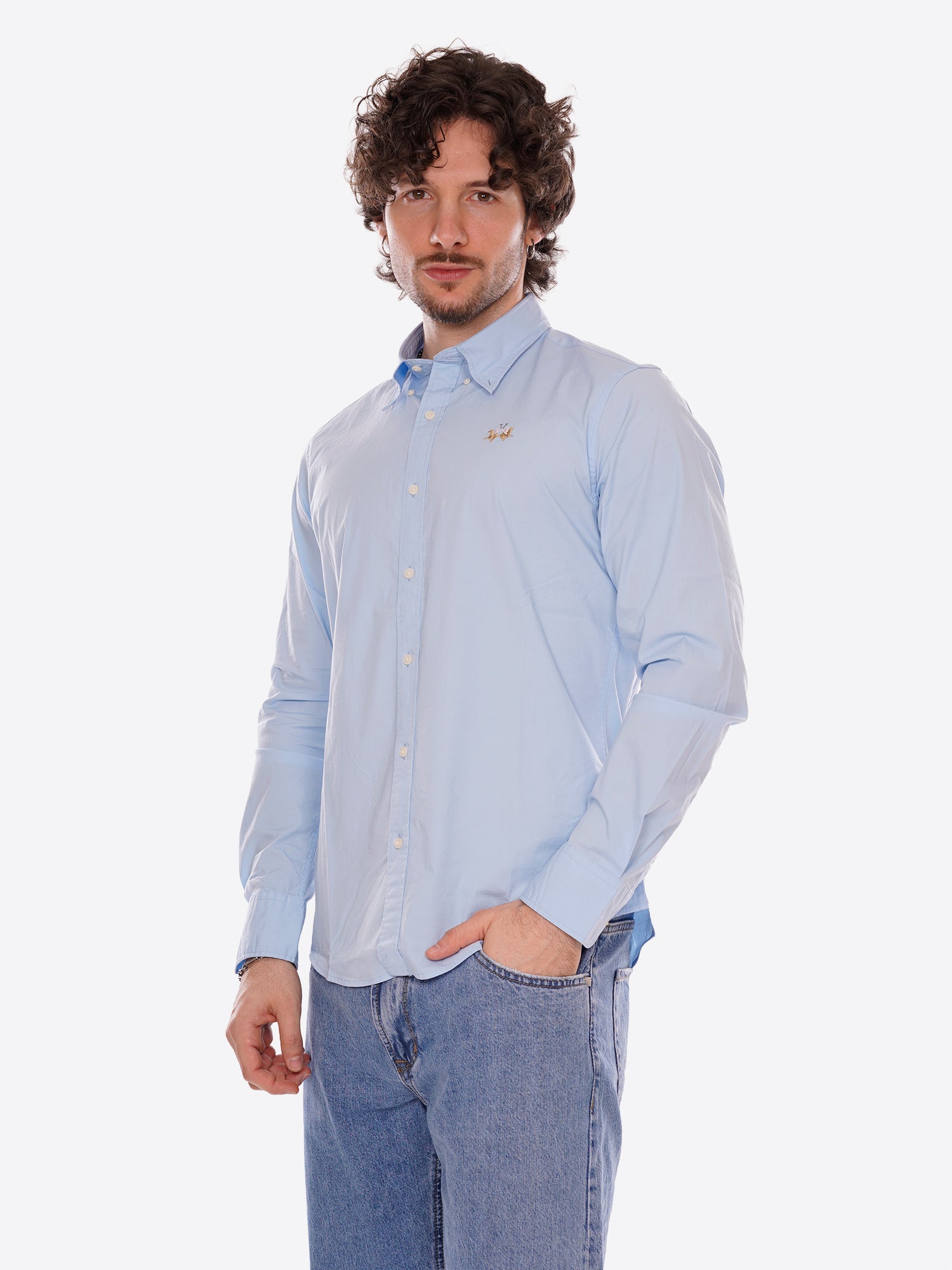 Camicia LA MARTINA da Uomo - blu CCMC00207003 CELESTE