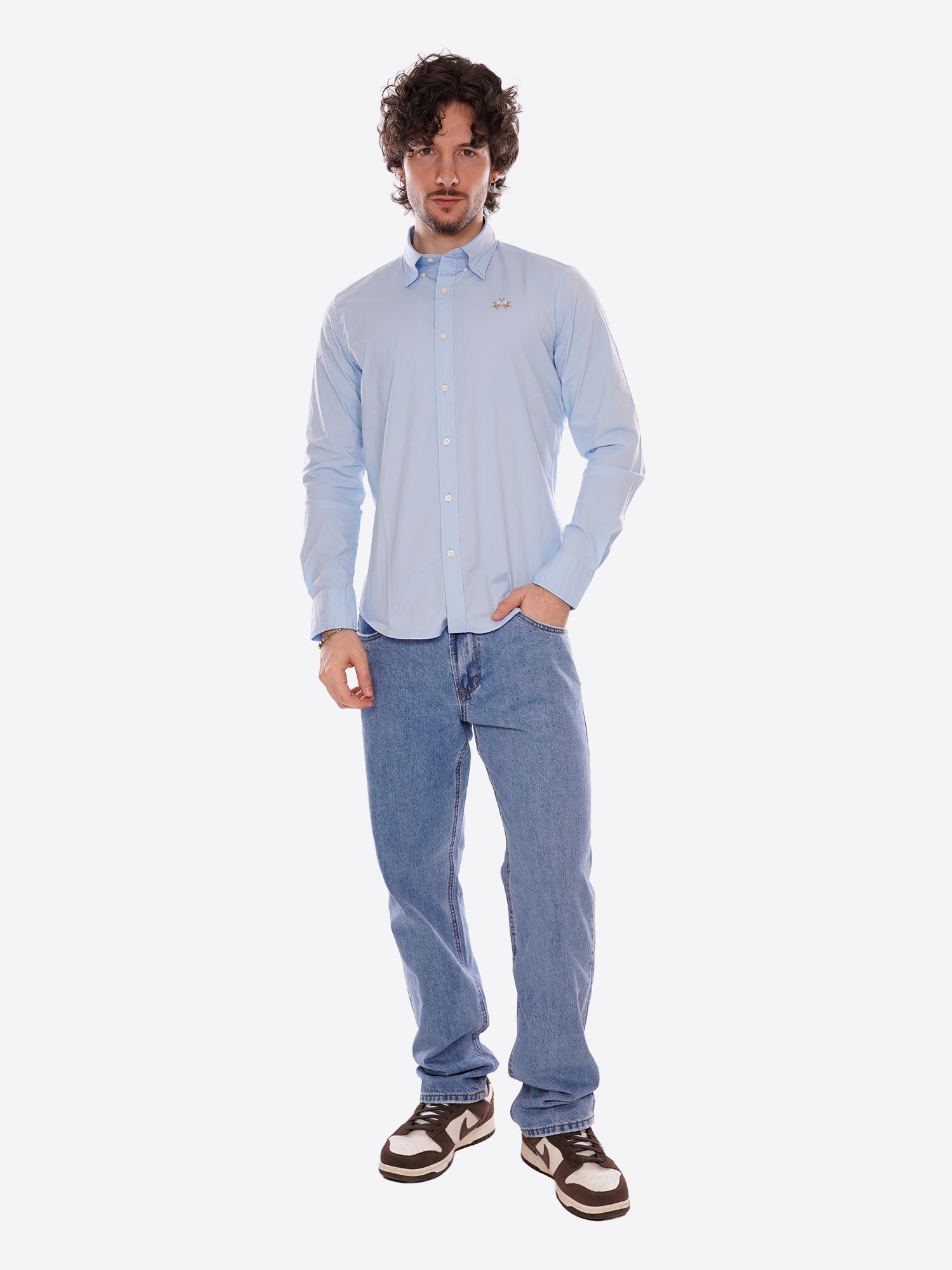 Camicia LA MARTINA da Uomo - blu CCMC00207003 CELESTE