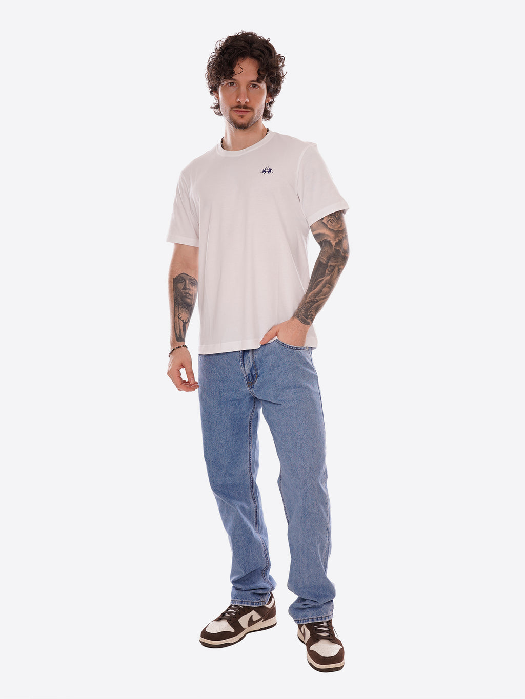 T-shirt LA MARTINA da Uomo - bianco CCMR140001 BIANCO