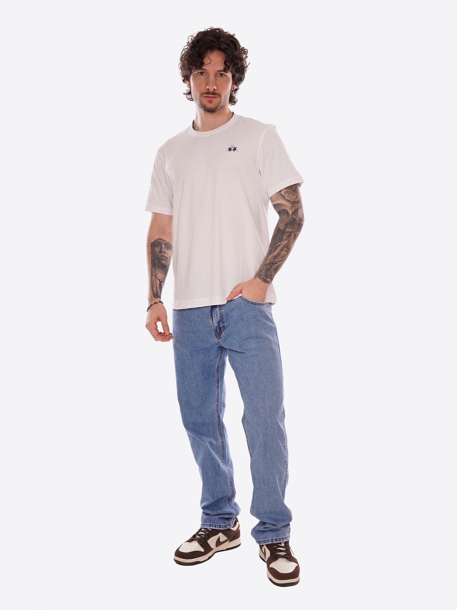 T-shirt LA MARTINA da Uomo - bianco CCMR140001 BIANCO