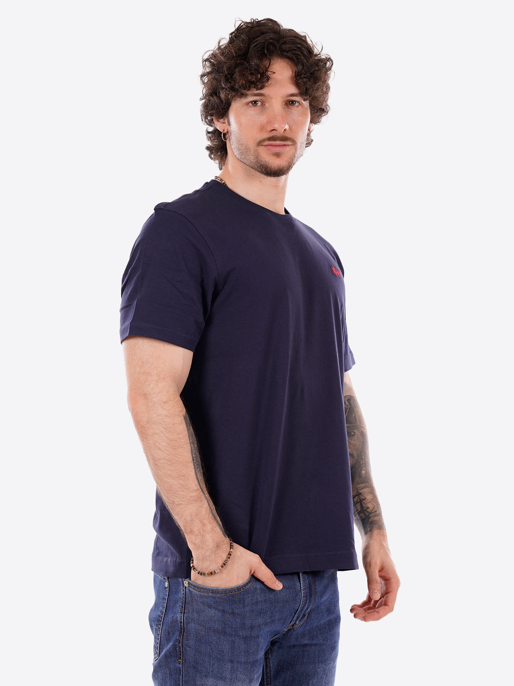 T-shirt LA MARTINA da Uomo - blu CCMR147017 BLU