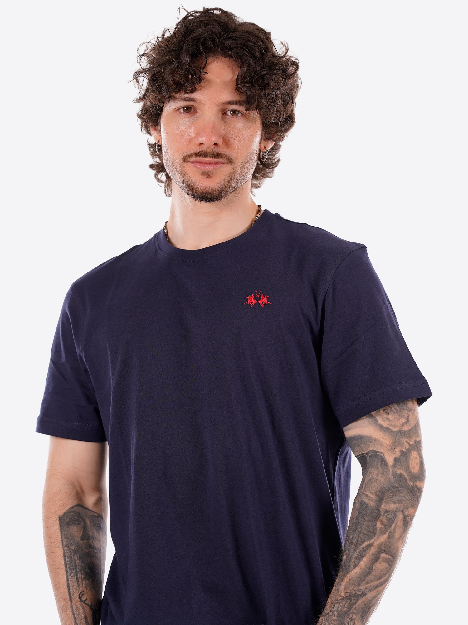 T-shirt LA MARTINA da Uomo - blu CCMR147017 BLU