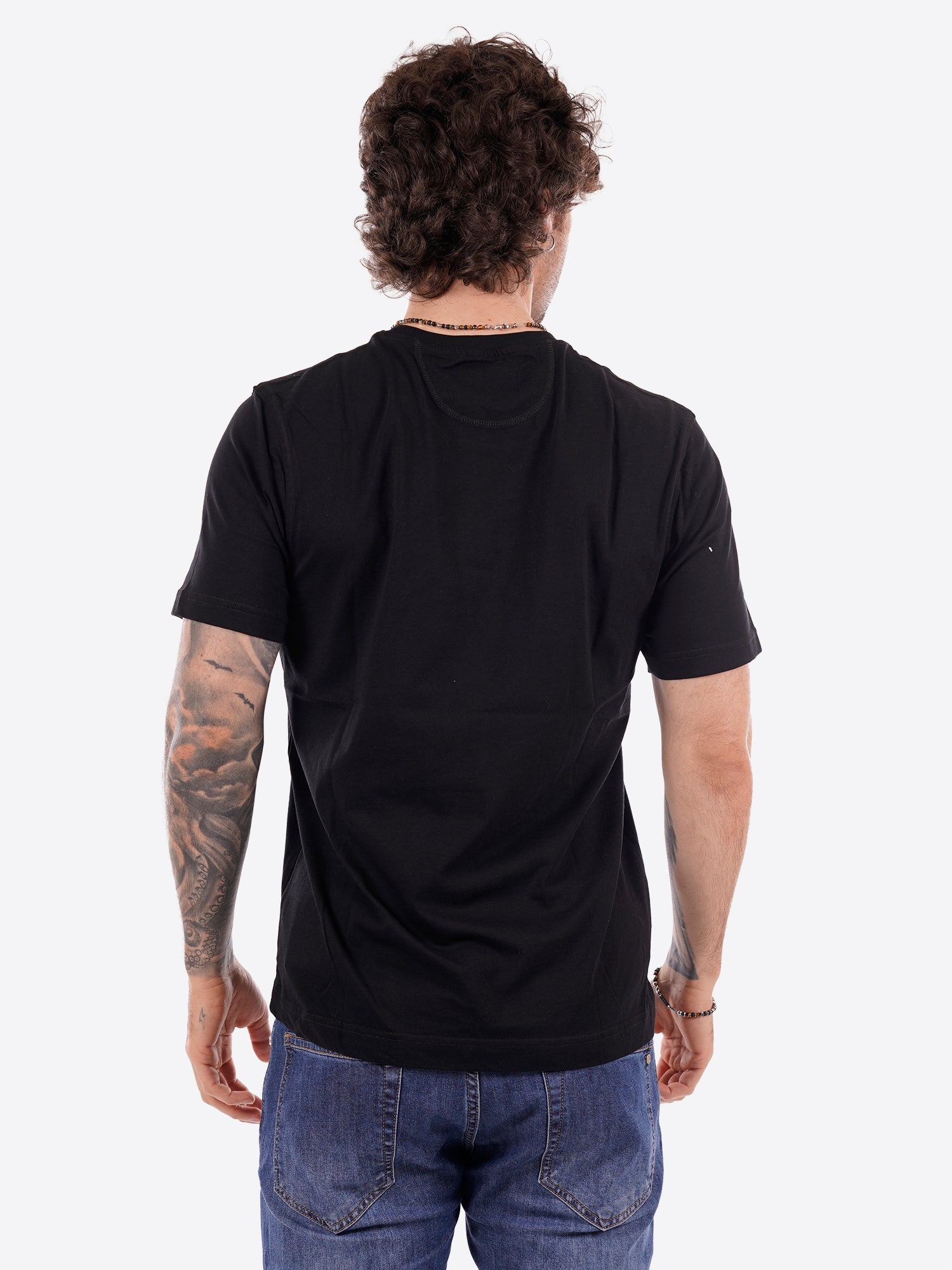 T-shirt LA MARTINA da Uomo - nero CCMR149999 NERO