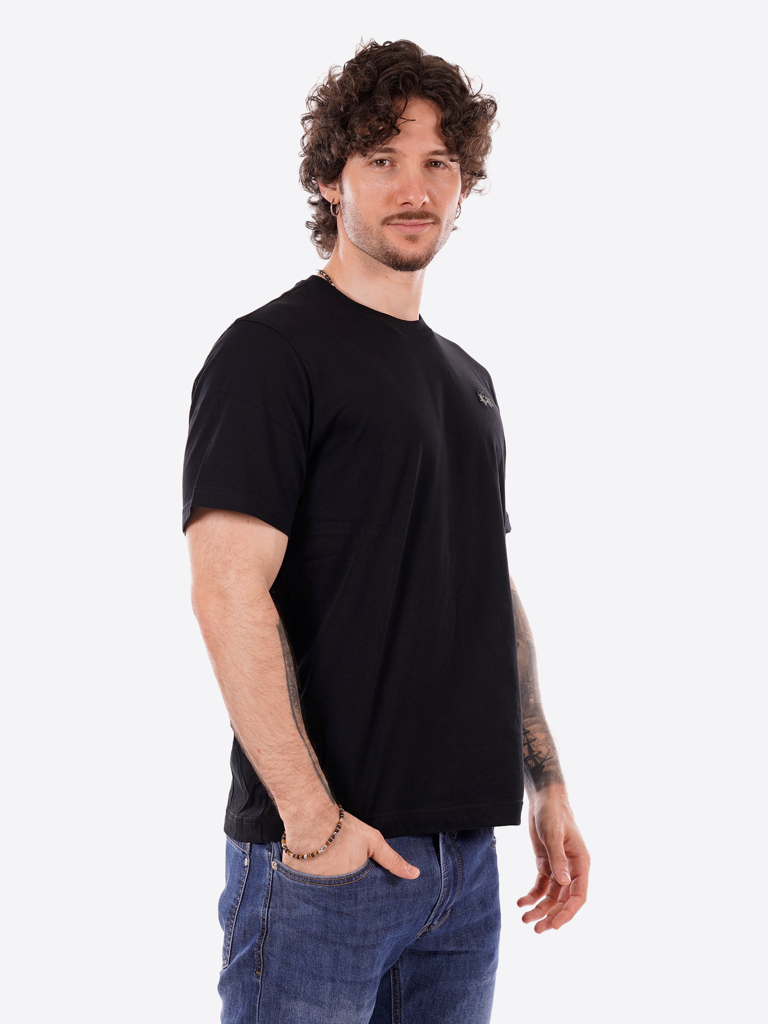 T-shirt LA MARTINA da Uomo - nero CCMR149999 NERO