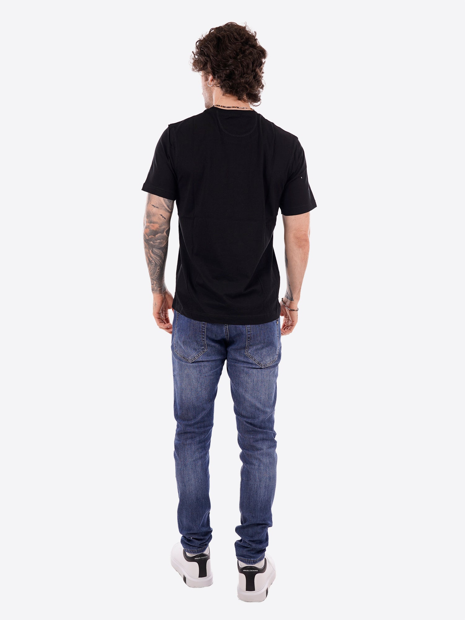 T-shirt LA MARTINA da Uomo - nero CCMR149999 NERO