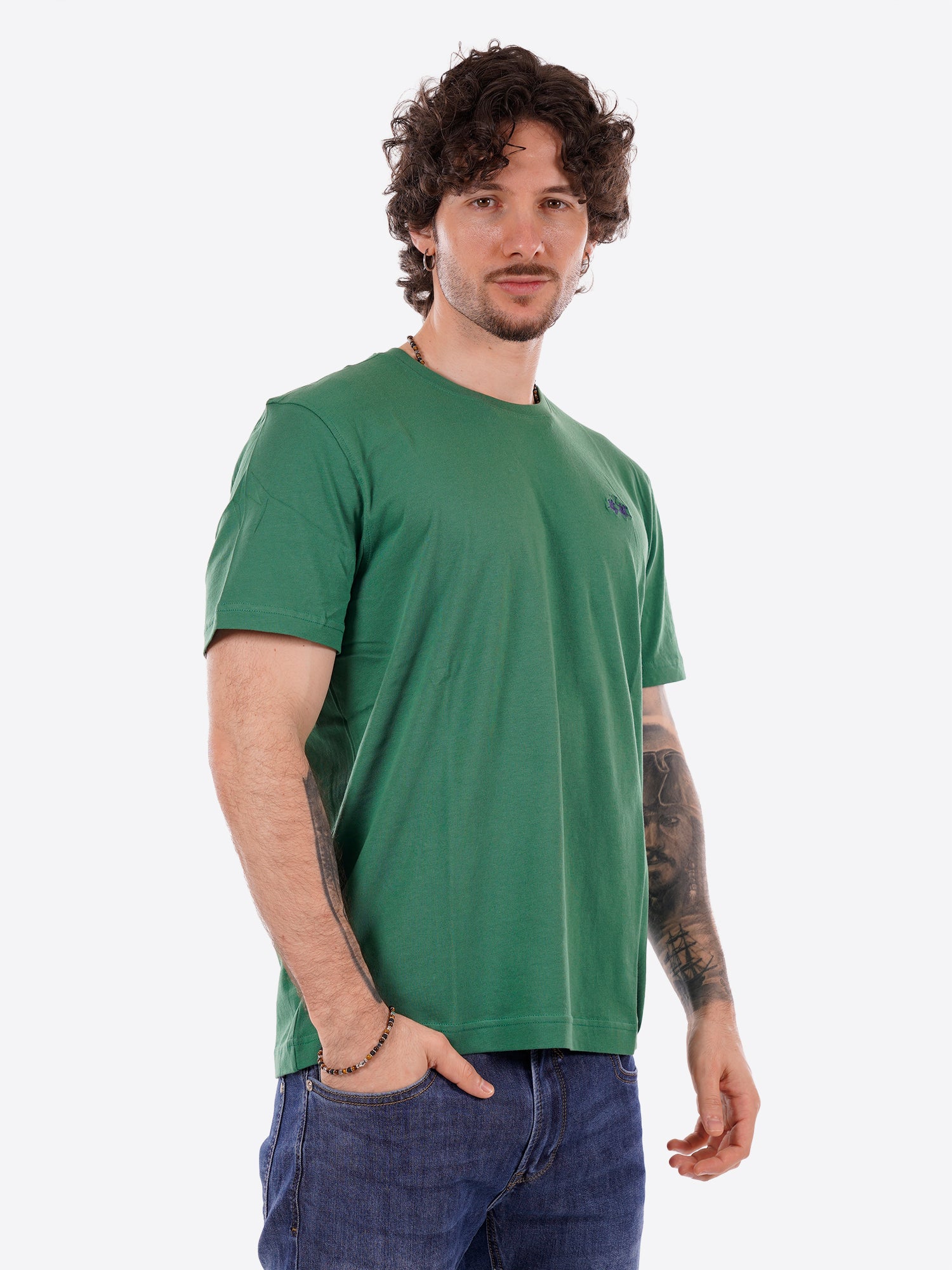 T-shirt LA MARTINA da Uomo - verde MCR0043049 VERDE