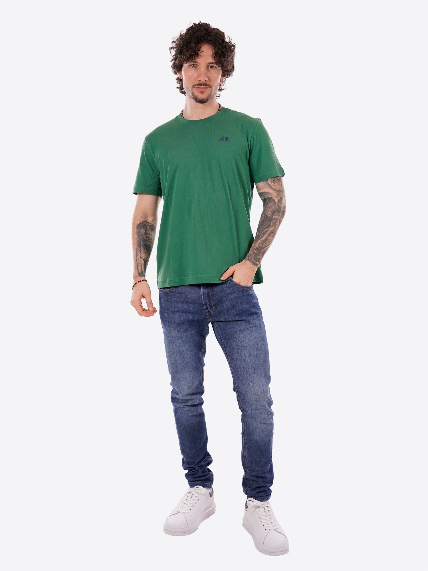T-shirt LA MARTINA da Uomo - verde MCR0043049 VERDE