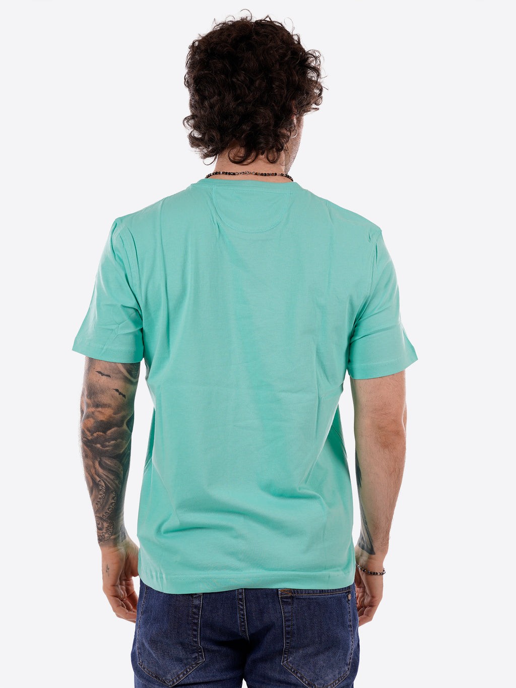 T-shirt LA MARTINA da Uomo - verde MCR0043168 VERDEACQUA