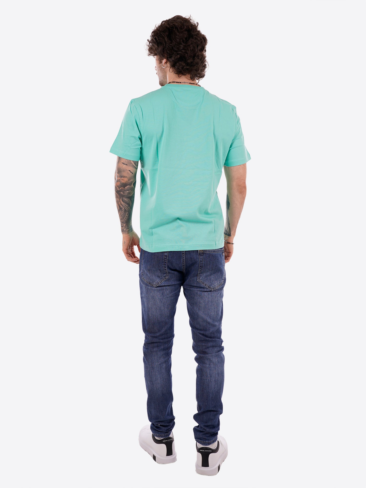 T-shirt LA MARTINA da Uomo - verde MCR0043168 VERDEACQUA