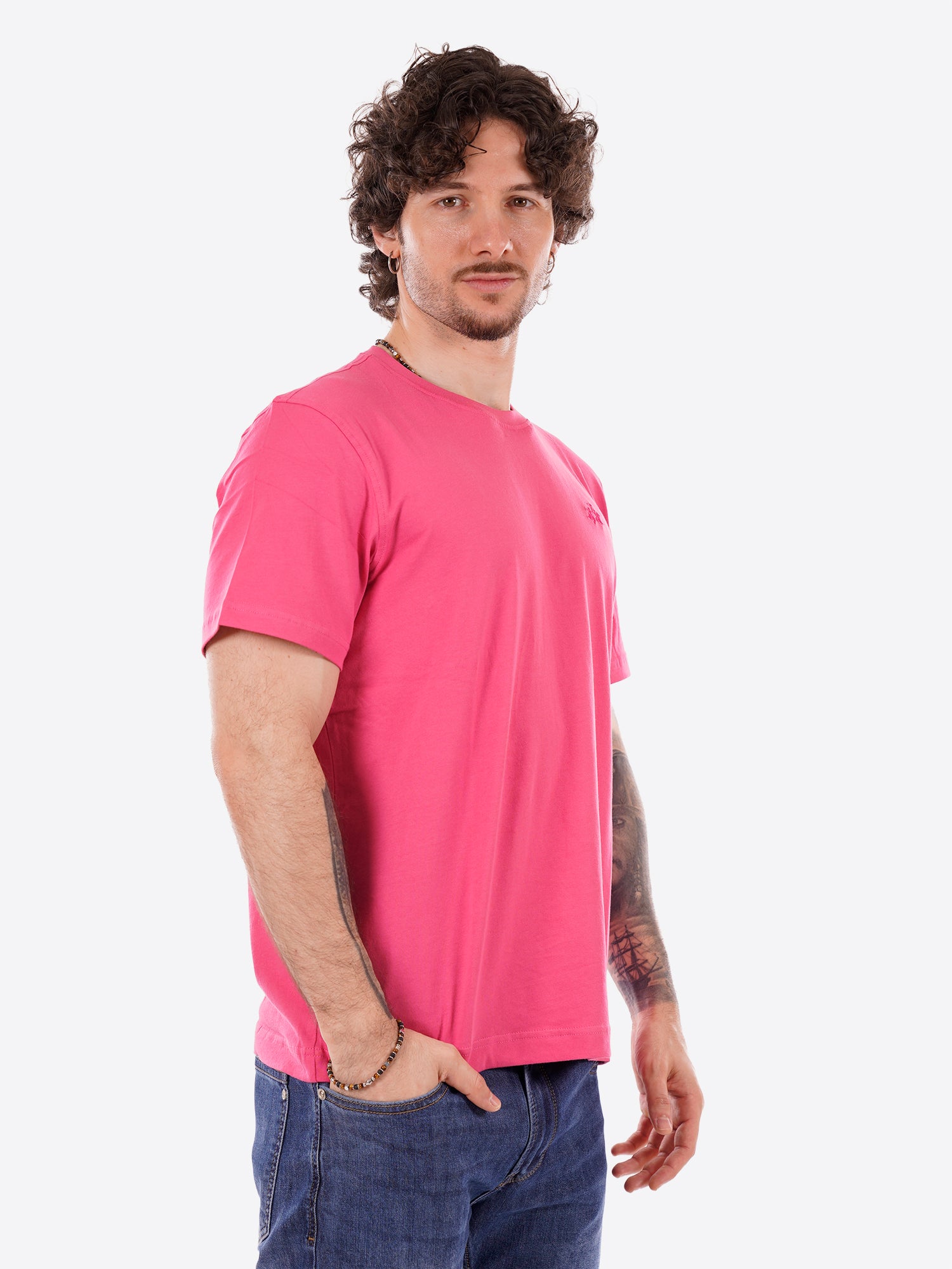 T-shirt LA MARTINA da Uomo - rosa MCR0045111 FUSIA