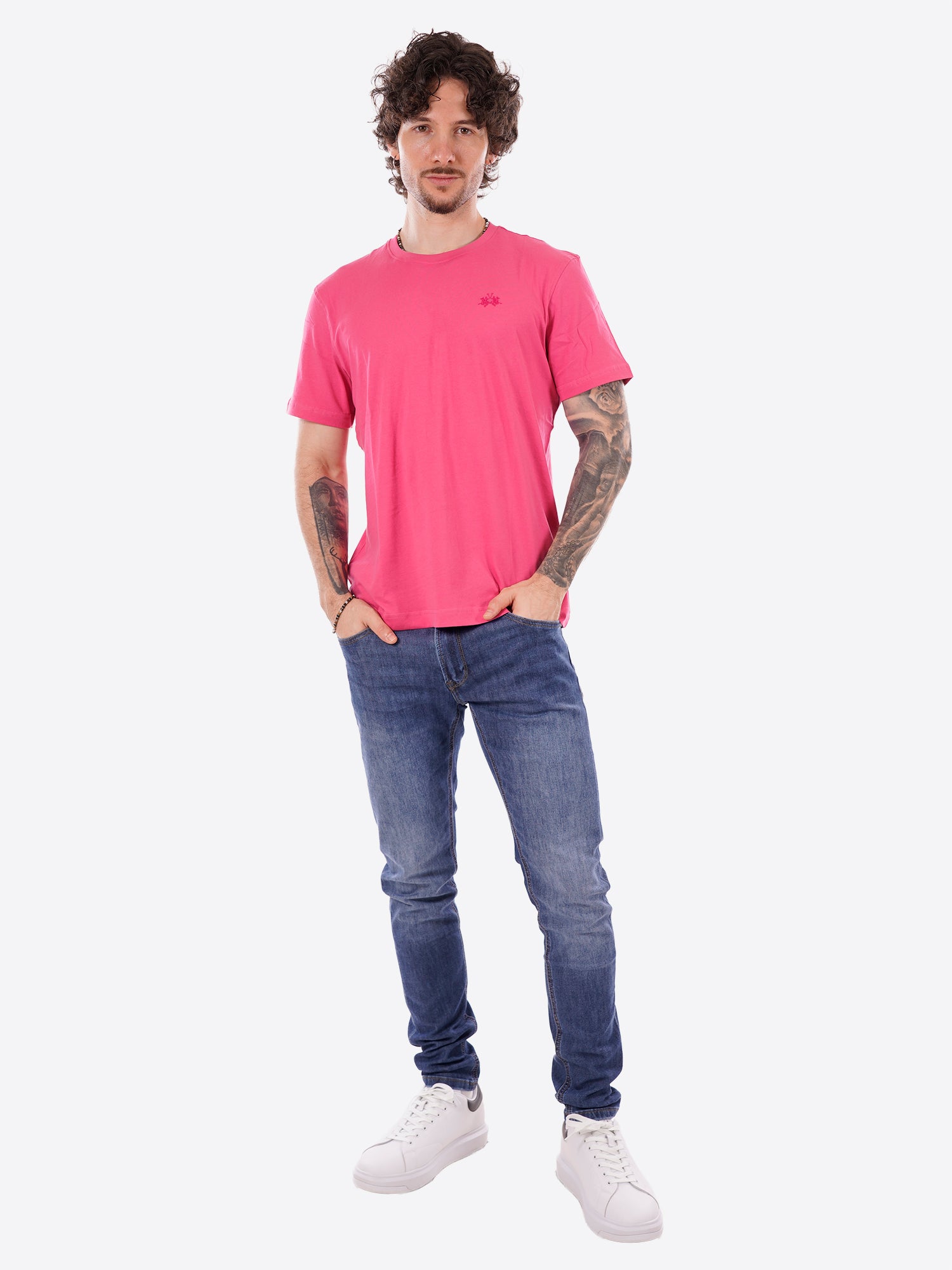 T-shirt LA MARTINA da Uomo - rosa MCR0045111 FUSIA