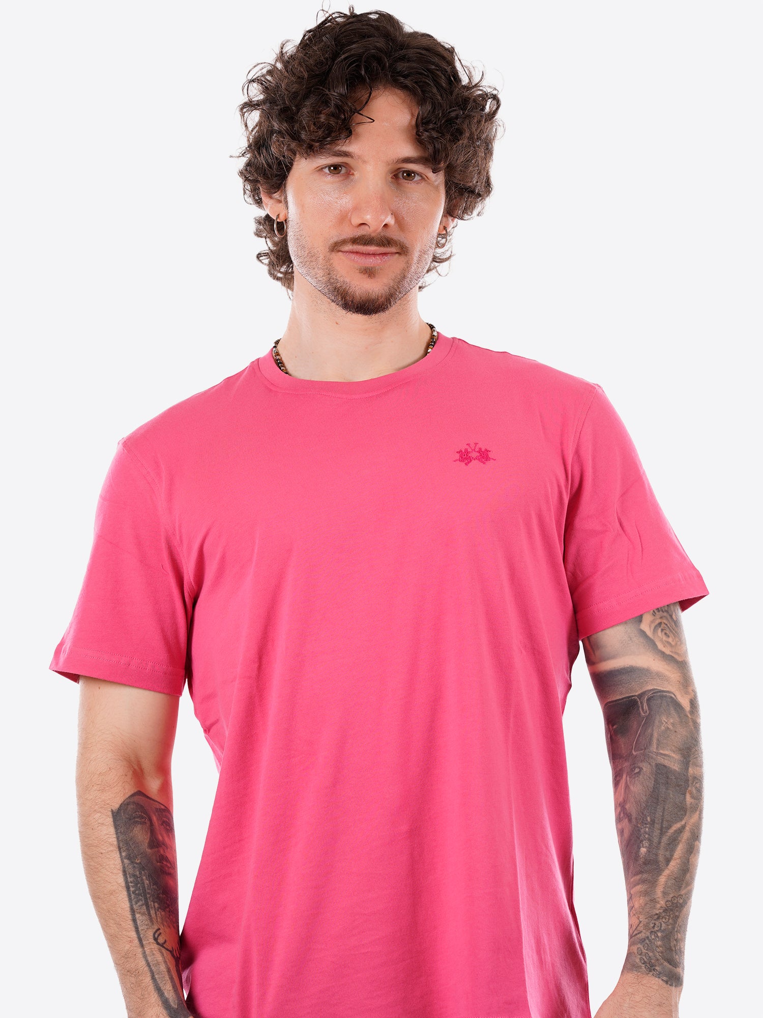 T-shirt LA MARTINA da Uomo - rosa MCR0045111 FUSIA