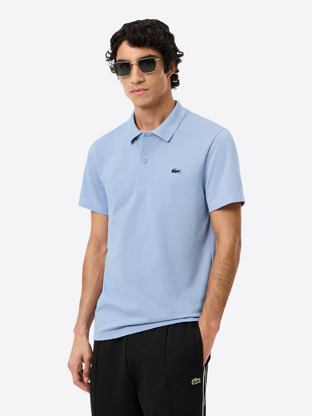 Polo maniche corte LACOSTE da Uomo - blu DH5522AEY CELESTE
