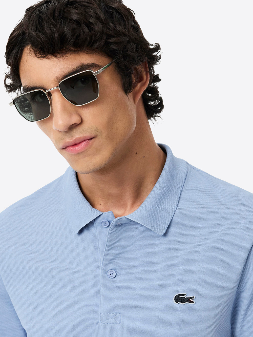 Polo maniche corte LACOSTE da Uomo - blu DH5522AEY CELESTE