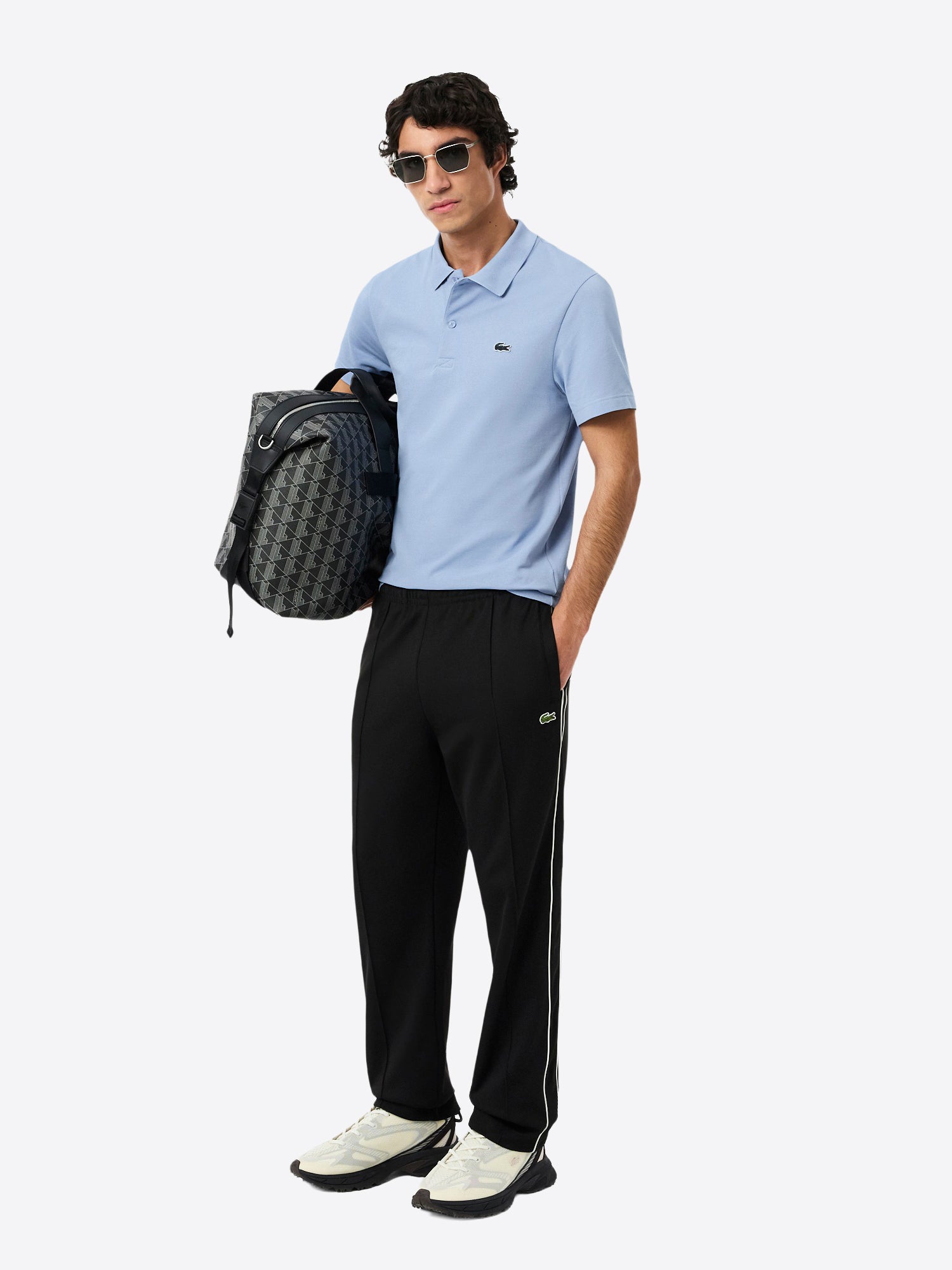 Polo maniche corte LACOSTE da Uomo - blu DH5522AEY CELESTE