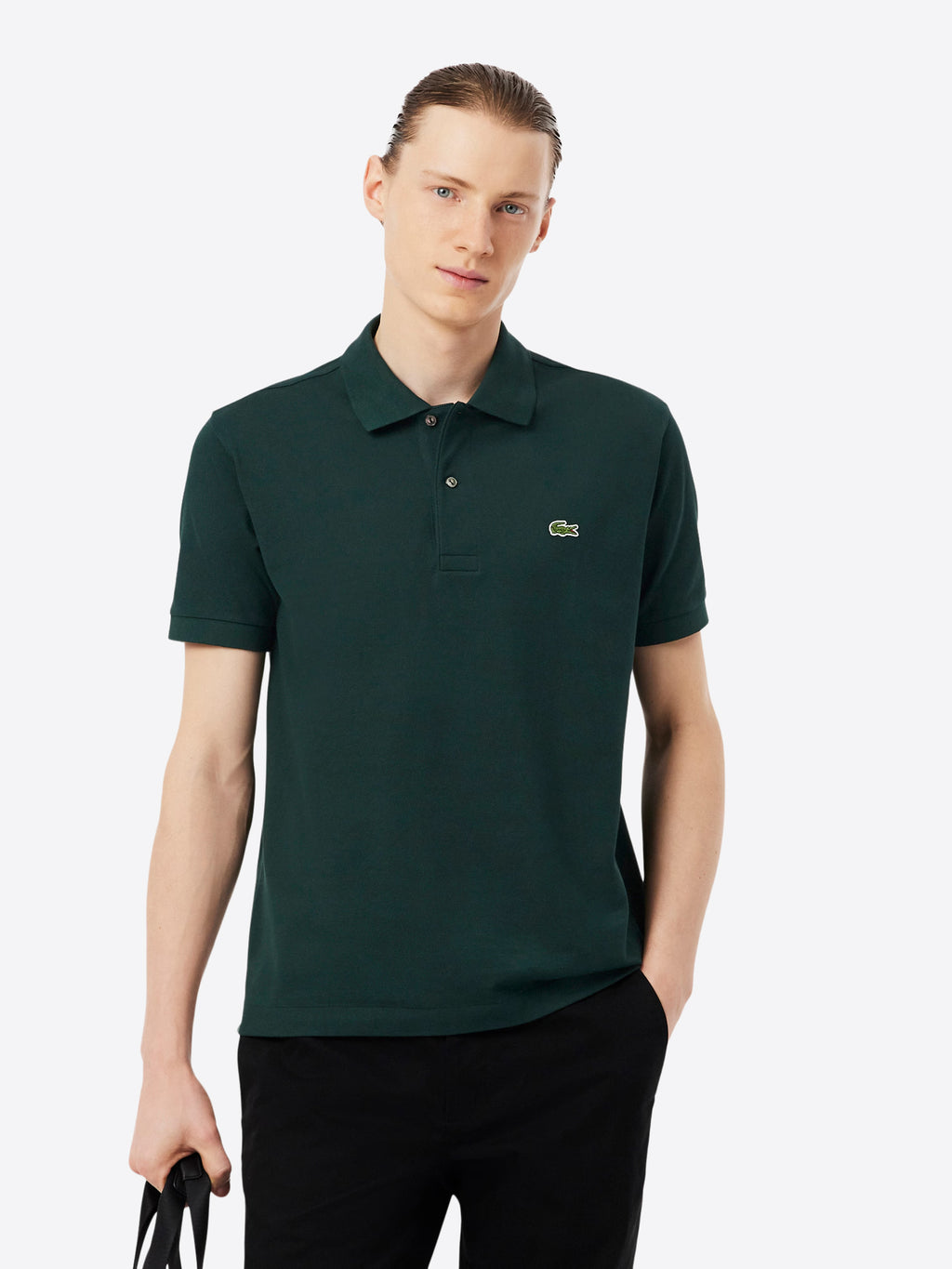Polo maniche corte LACOSTE da Uomo - verde L1212AFK VERDESCURO