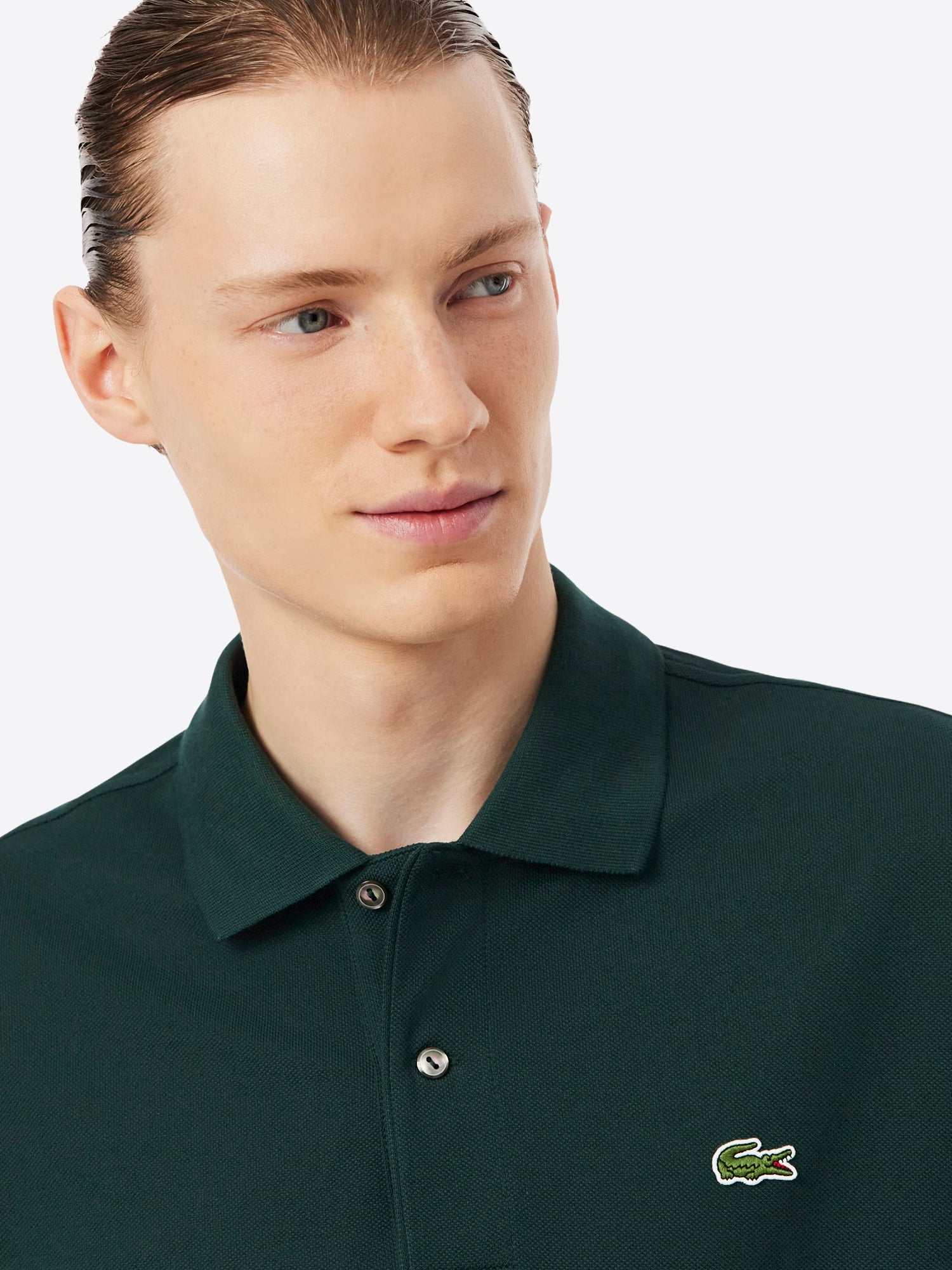 Polo maniche corte LACOSTE da Uomo - verde L1212AFK VERDESCURO
