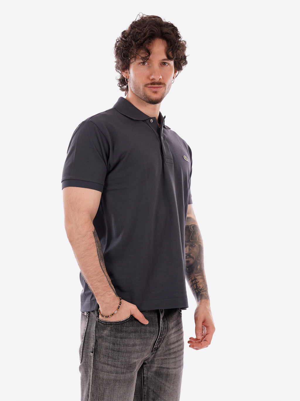 Polo maniche corte LACOSTE da Uomo - grigio L1212F5T GRAPHTE