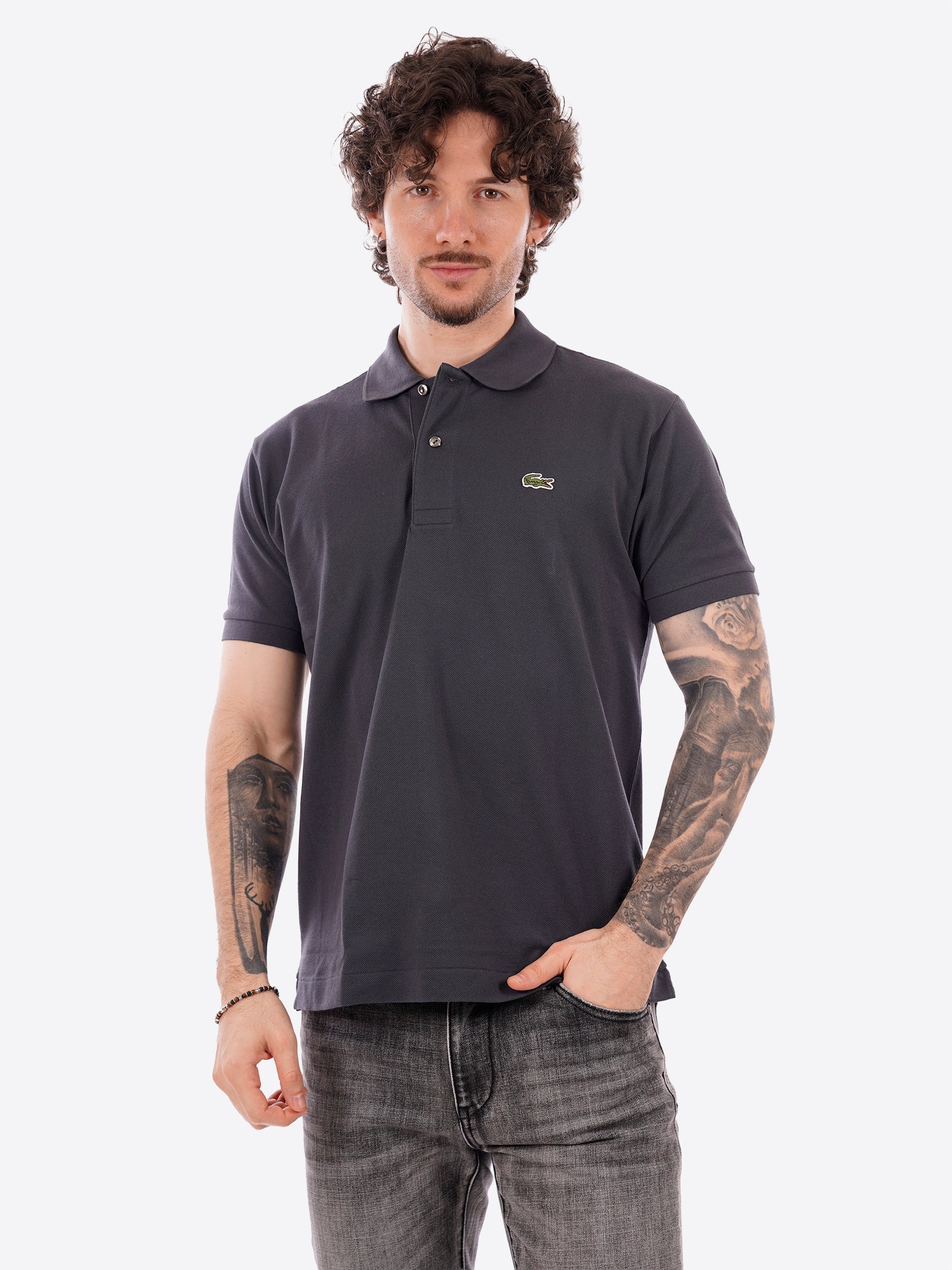 Polo maniche corte LACOSTE da Uomo - grigio L1212F5T GRAPHTE