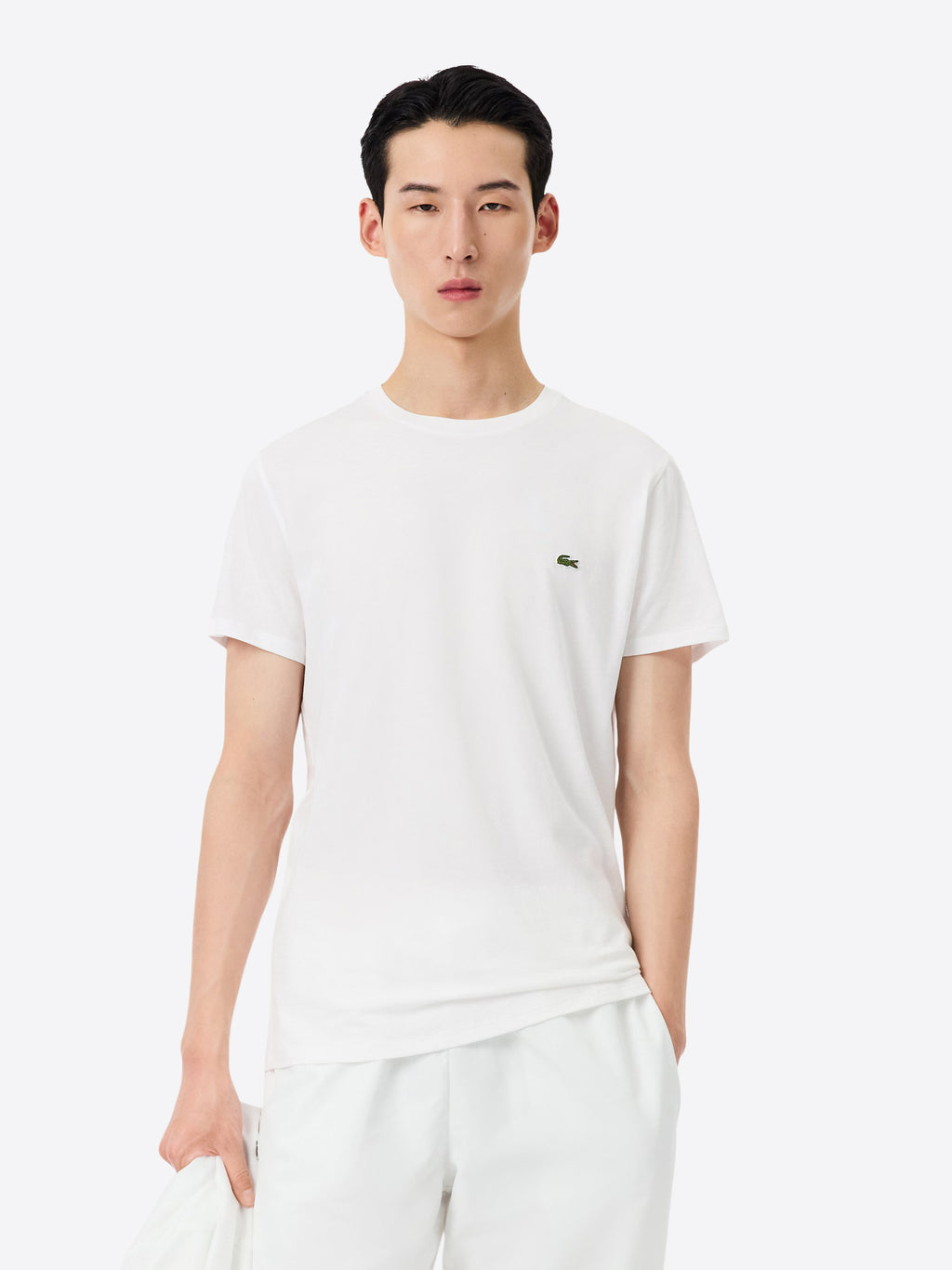 T-shirt LACOSTE da Uomo - bianco TH6709001 BIANCO