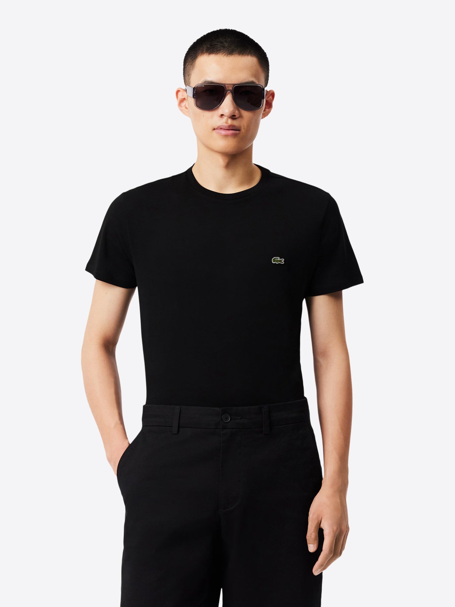 T-shirt LACOSTE da Uomo - nero TH6709031 NERO