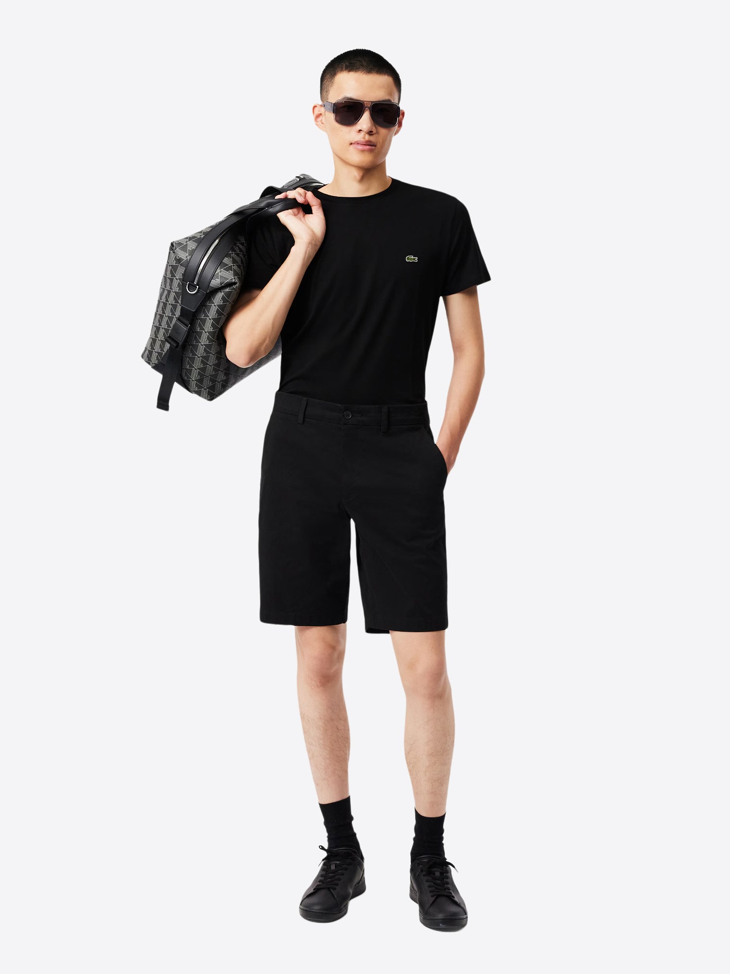 T-shirt LACOSTE da Uomo - nero TH6709031 NERO