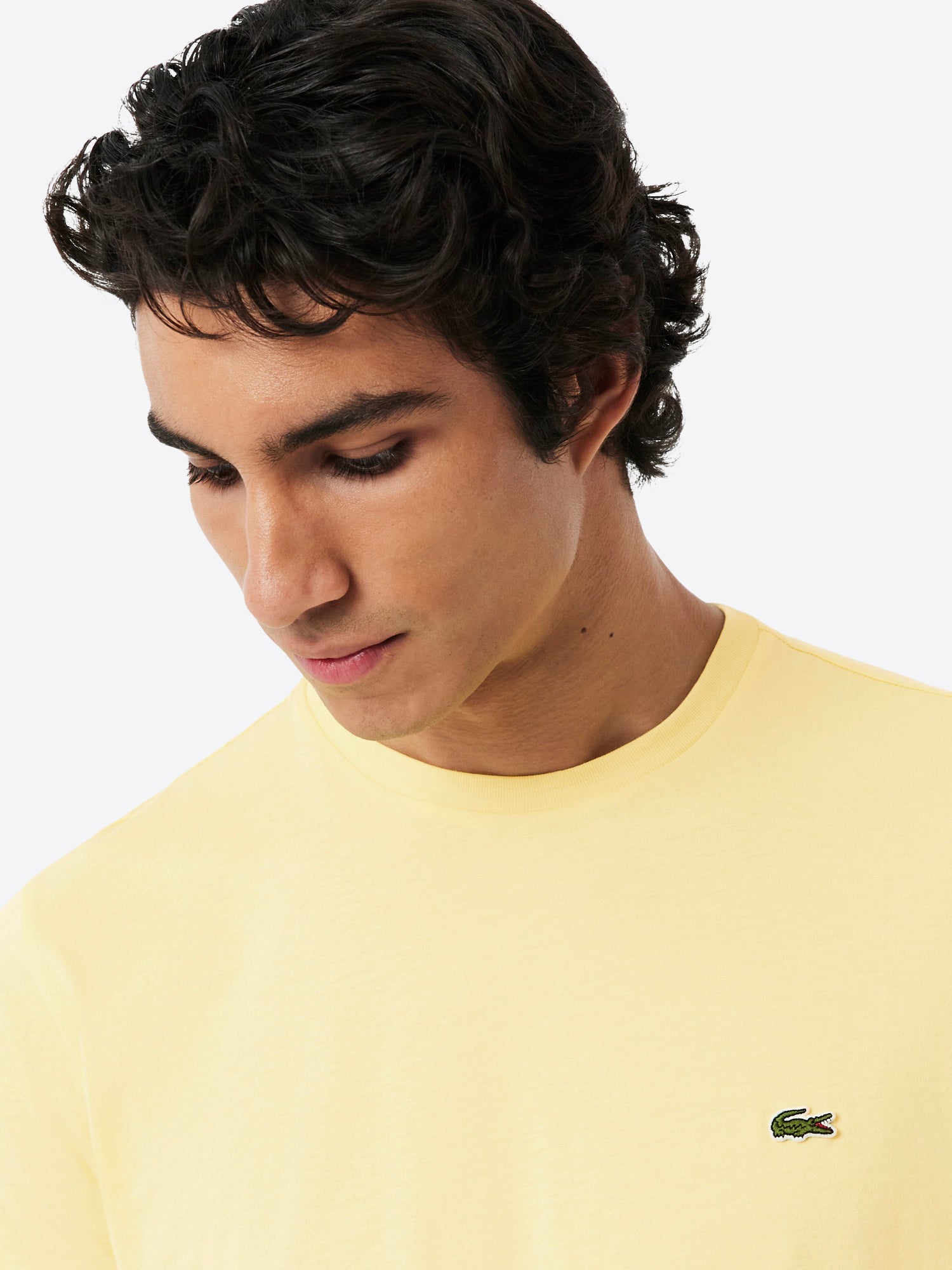T-shirt LACOSTE da Uomo - giallo TH6709107 GIALLO
