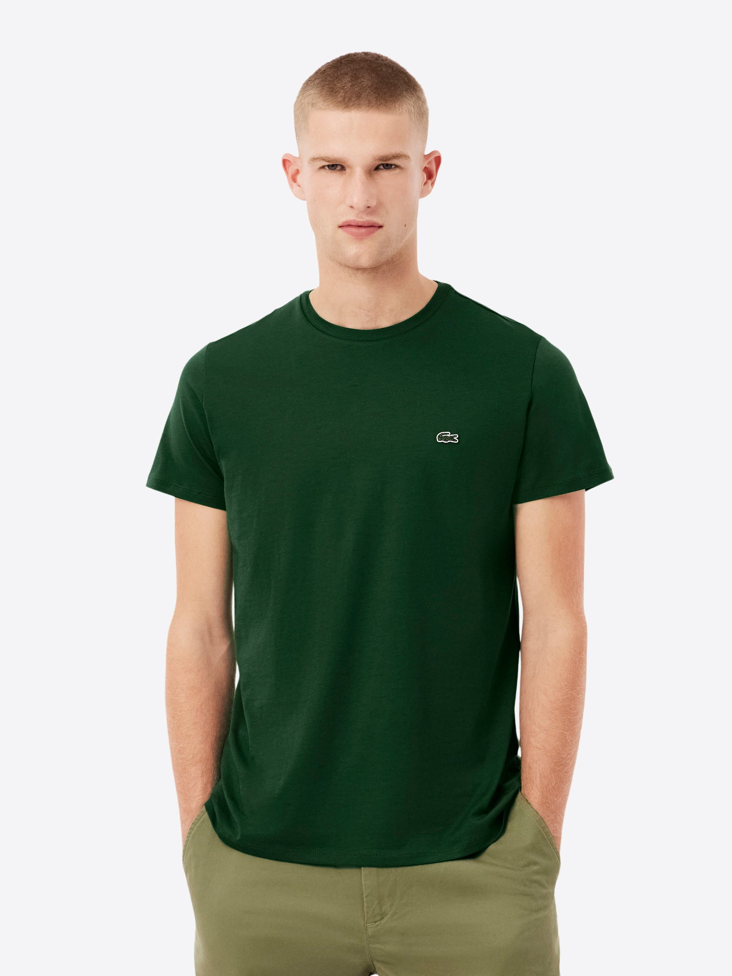 T-shirt LACOSTE da Uomo - verde TH6709132 VERDE