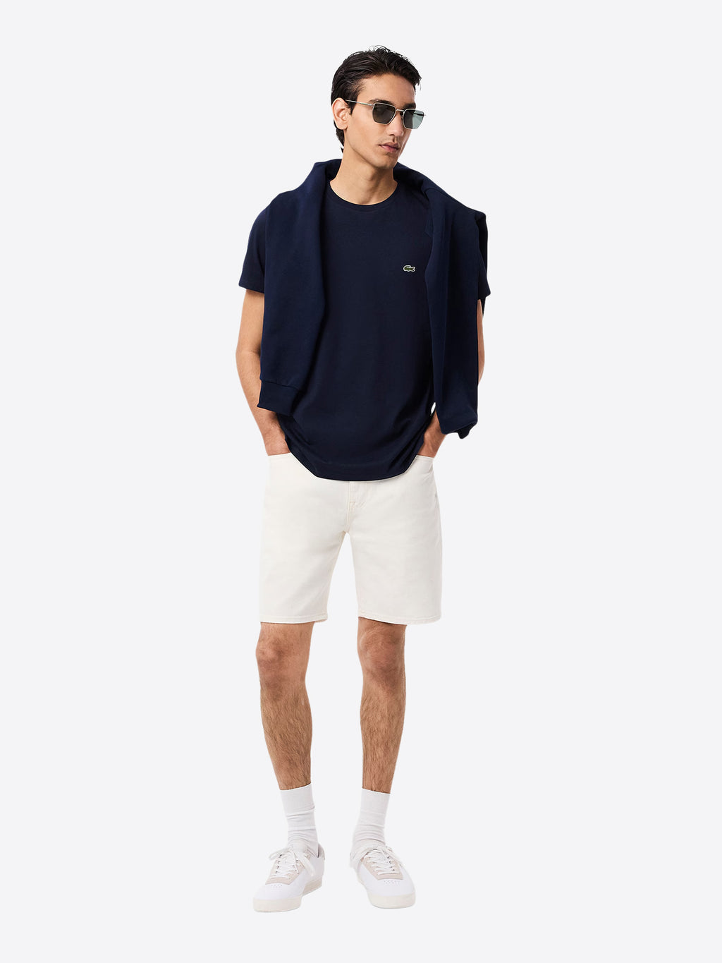 T-shirt LACOSTE da Uomo - blu TH6709166 BLU