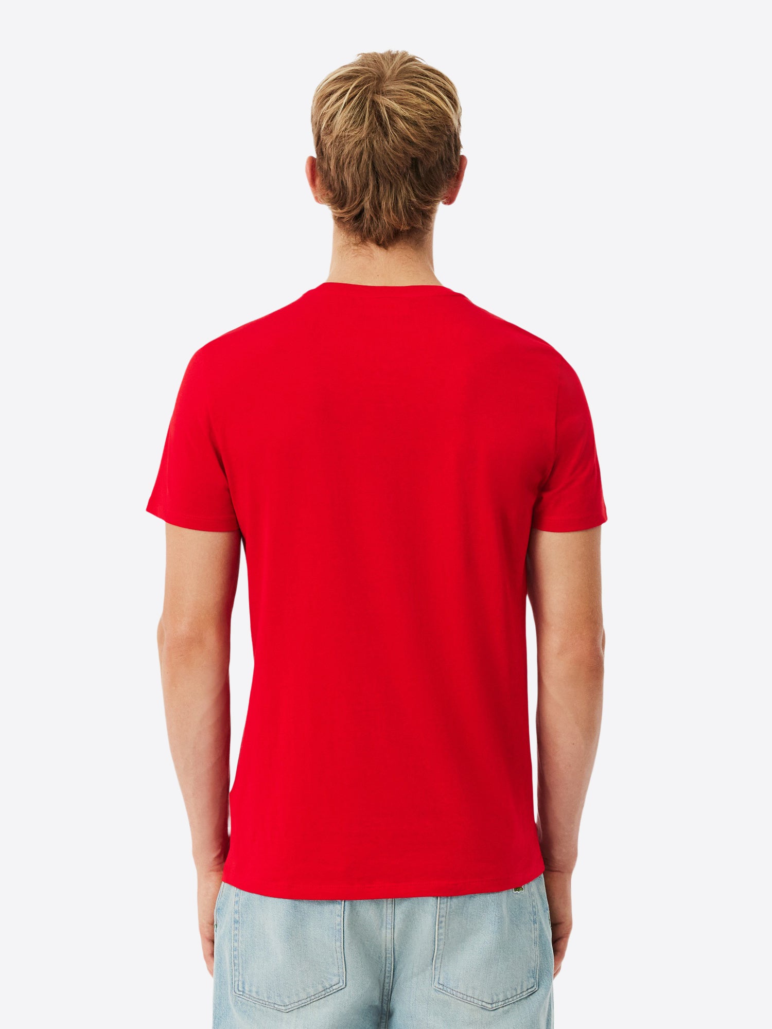 T-shirt LACOSTE da Uomo - rosso TH6709240 ROSSO