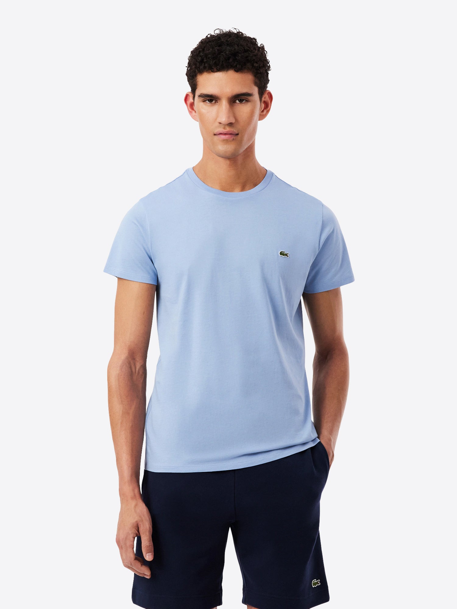 T-shirt LACOSTE da Uomo - blu TH6709AEY CELESTE