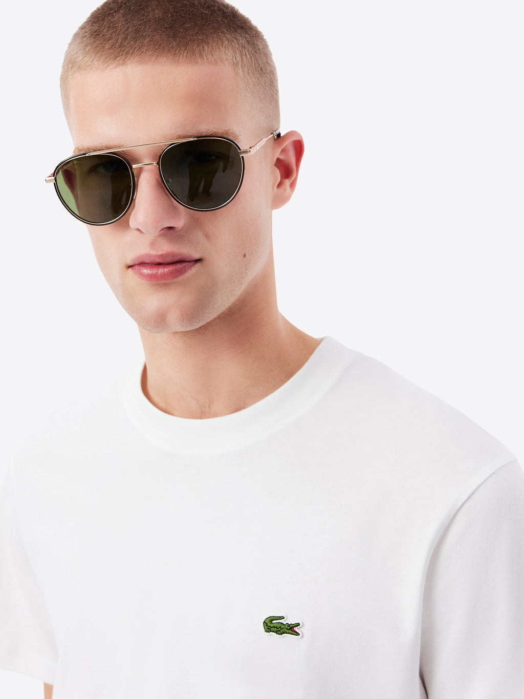 T-shirt LACOSTE da Uomo - bianco TH7318001 BIANCO