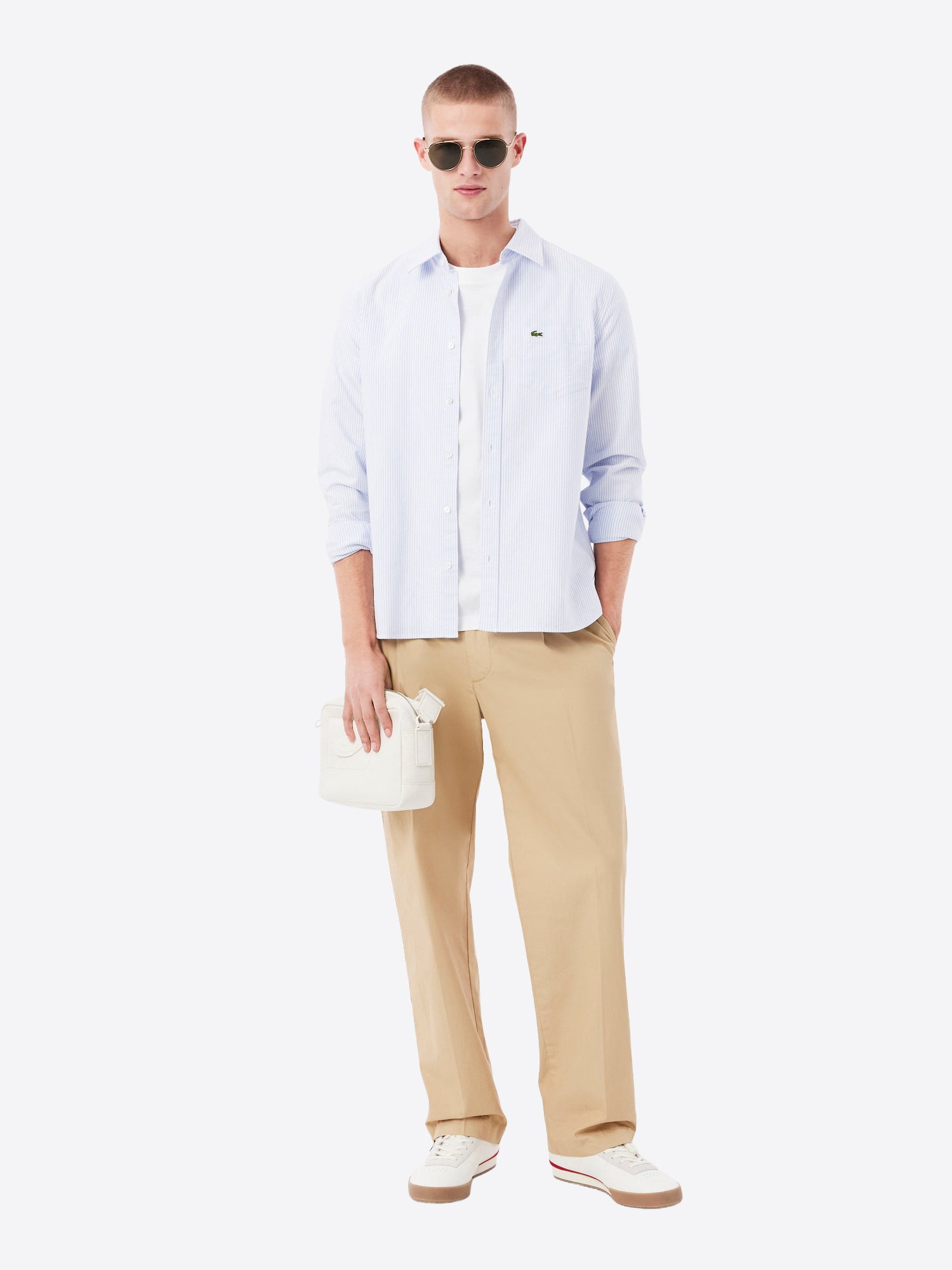 T-shirt LACOSTE da Uomo - bianco TH7318001 BIANCO