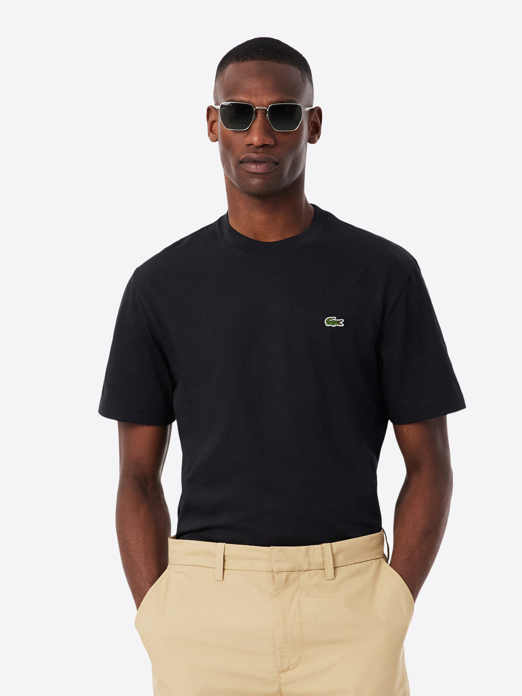 T-shirt LACOSTE da Uomo - nero TH7318031 NERO