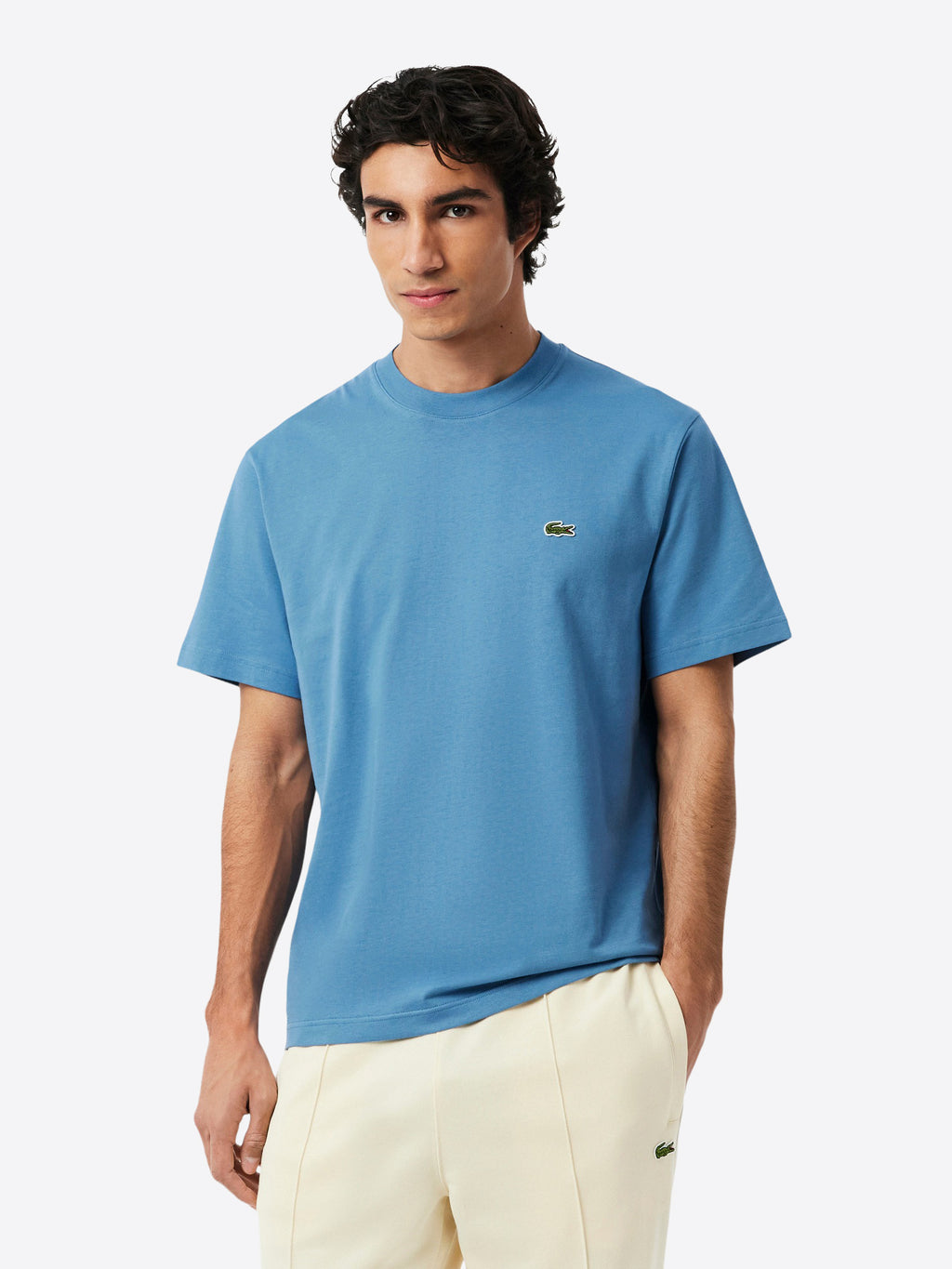 T-shirt LACOSTE da Uomo - blu TH7318JBK BLUETTE