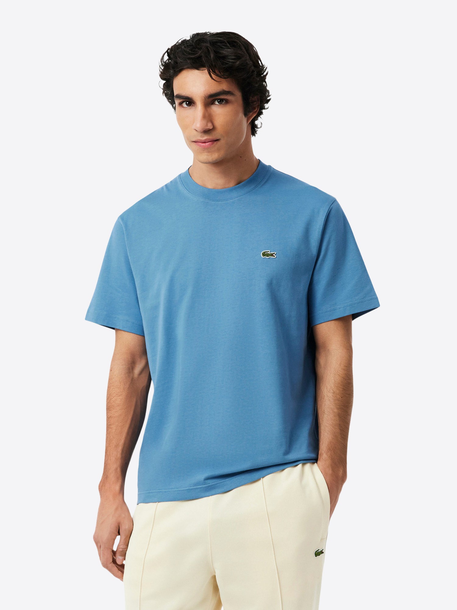 T-shirt LACOSTE da Uomo - blu TH7318JBK BLUETTE