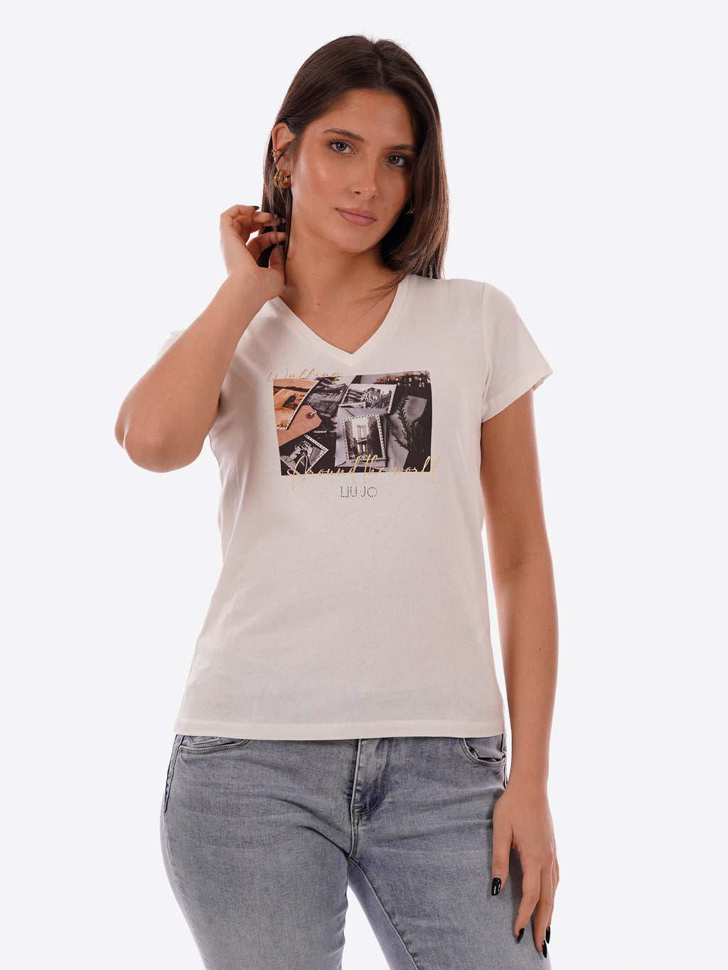 T-shirt LIU-JO SPORT da Donna - bianco TA6057P9187 BIANCO