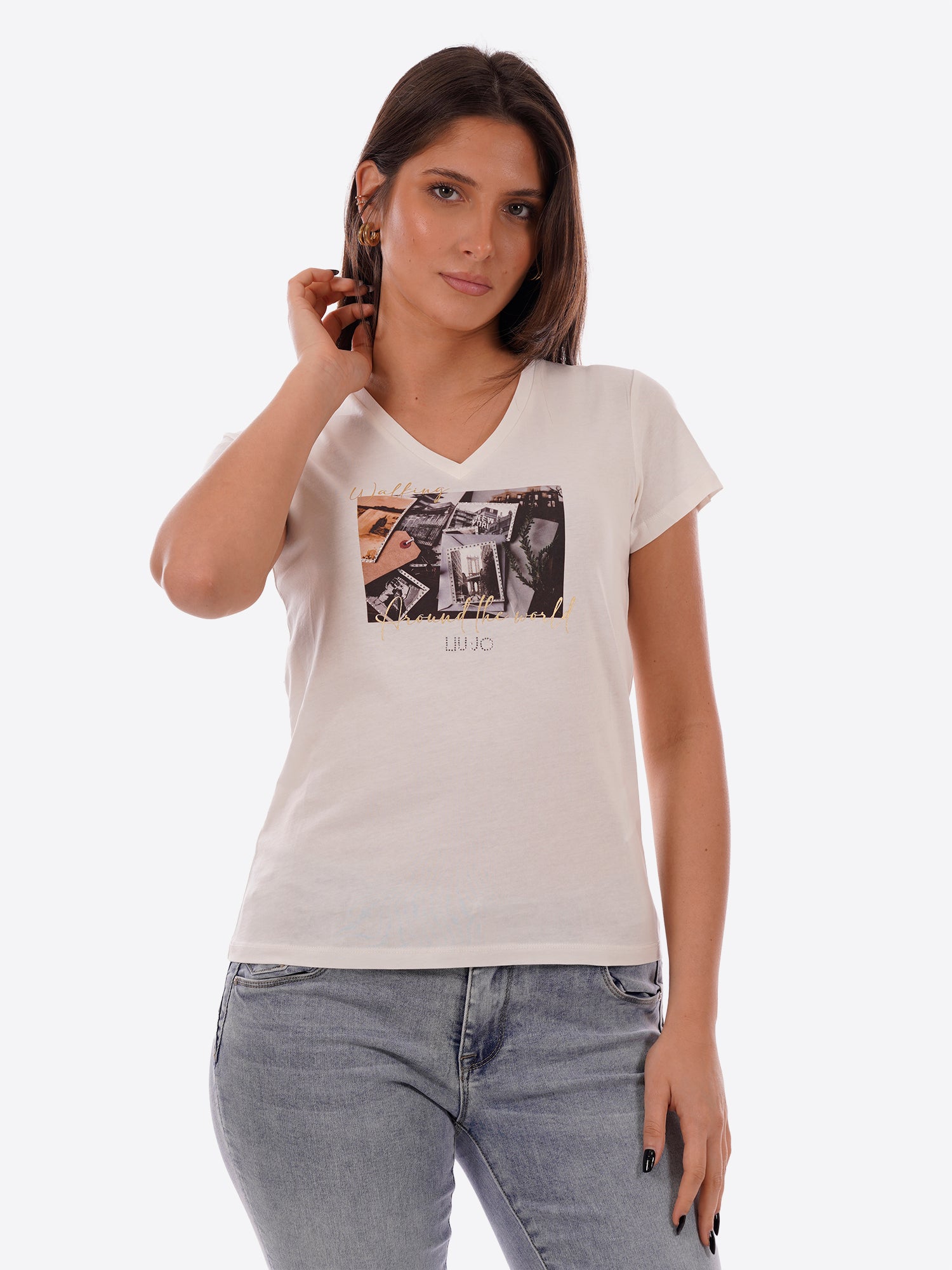 T-shirt LIU-JO SPORT da Donna - bianco TA6057P9187 BIANCO