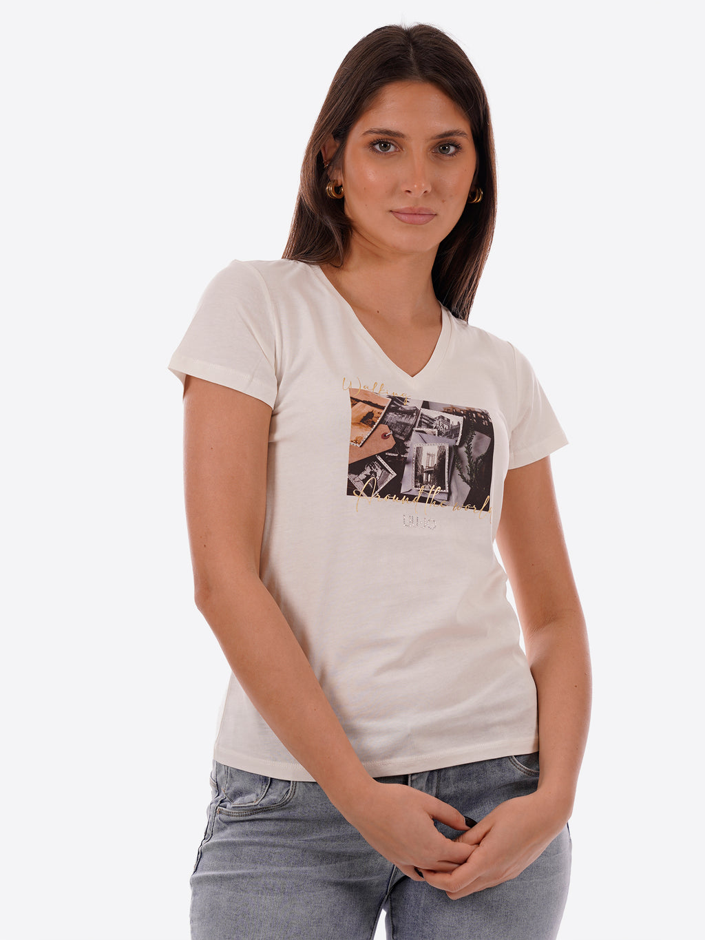 T-shirt LIU-JO SPORT da Donna - bianco TA6057P9187 BIANCO