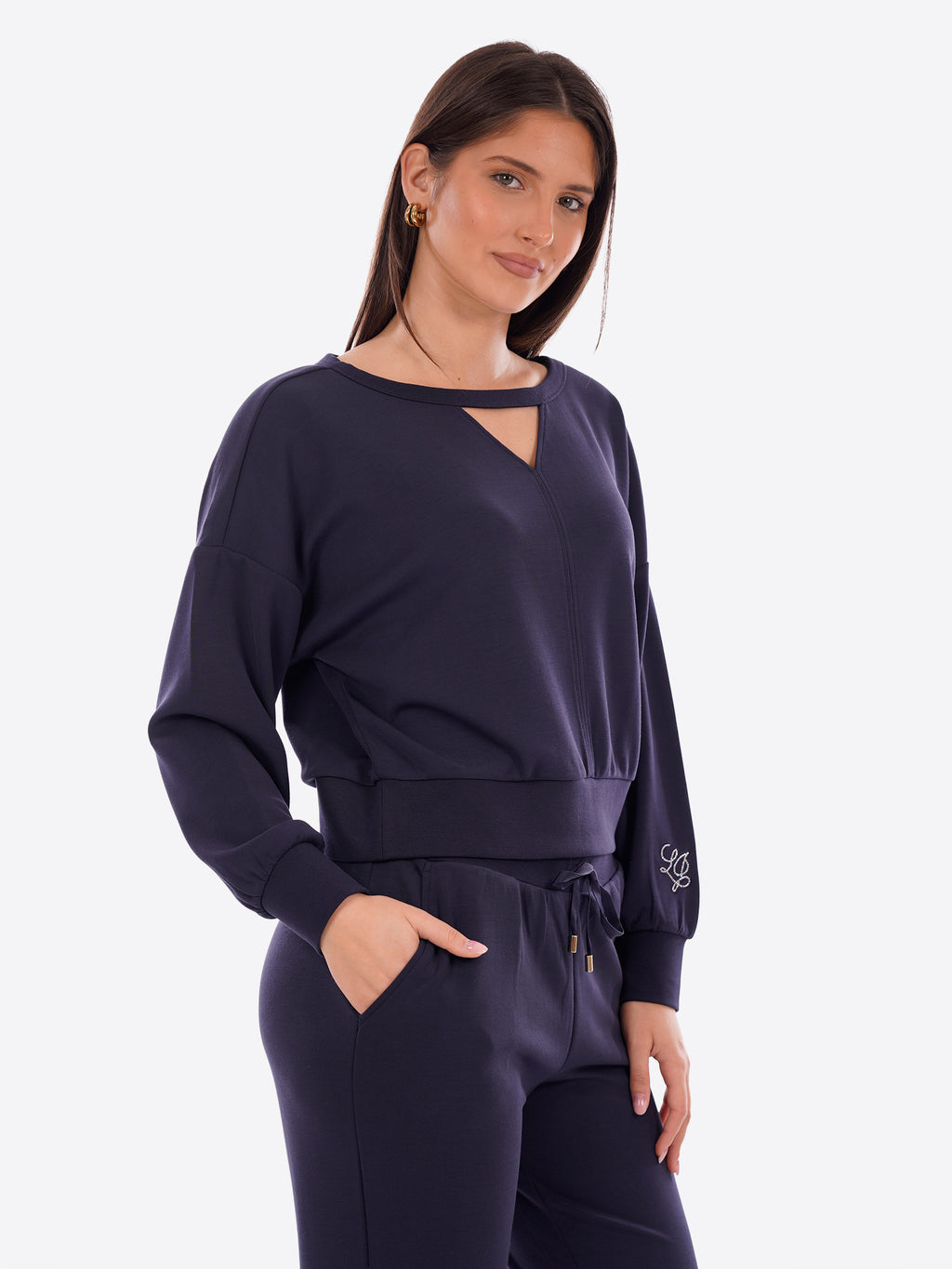 Felpa giro LIU-JO SPORT da Donna - blu TA607793924 BLU