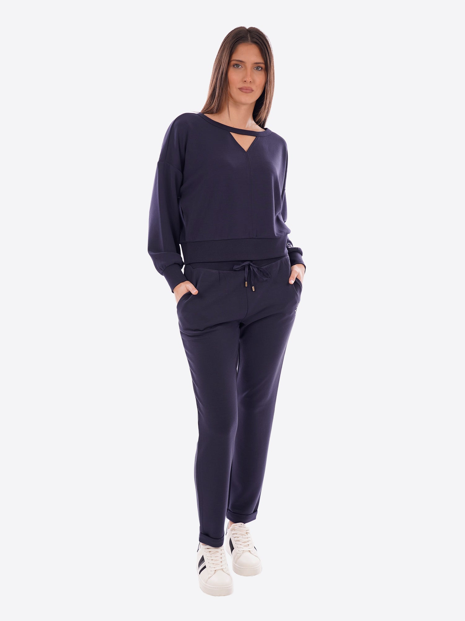 Felpa giro LIU-JO SPORT da Donna - blu TA607793924 BLU