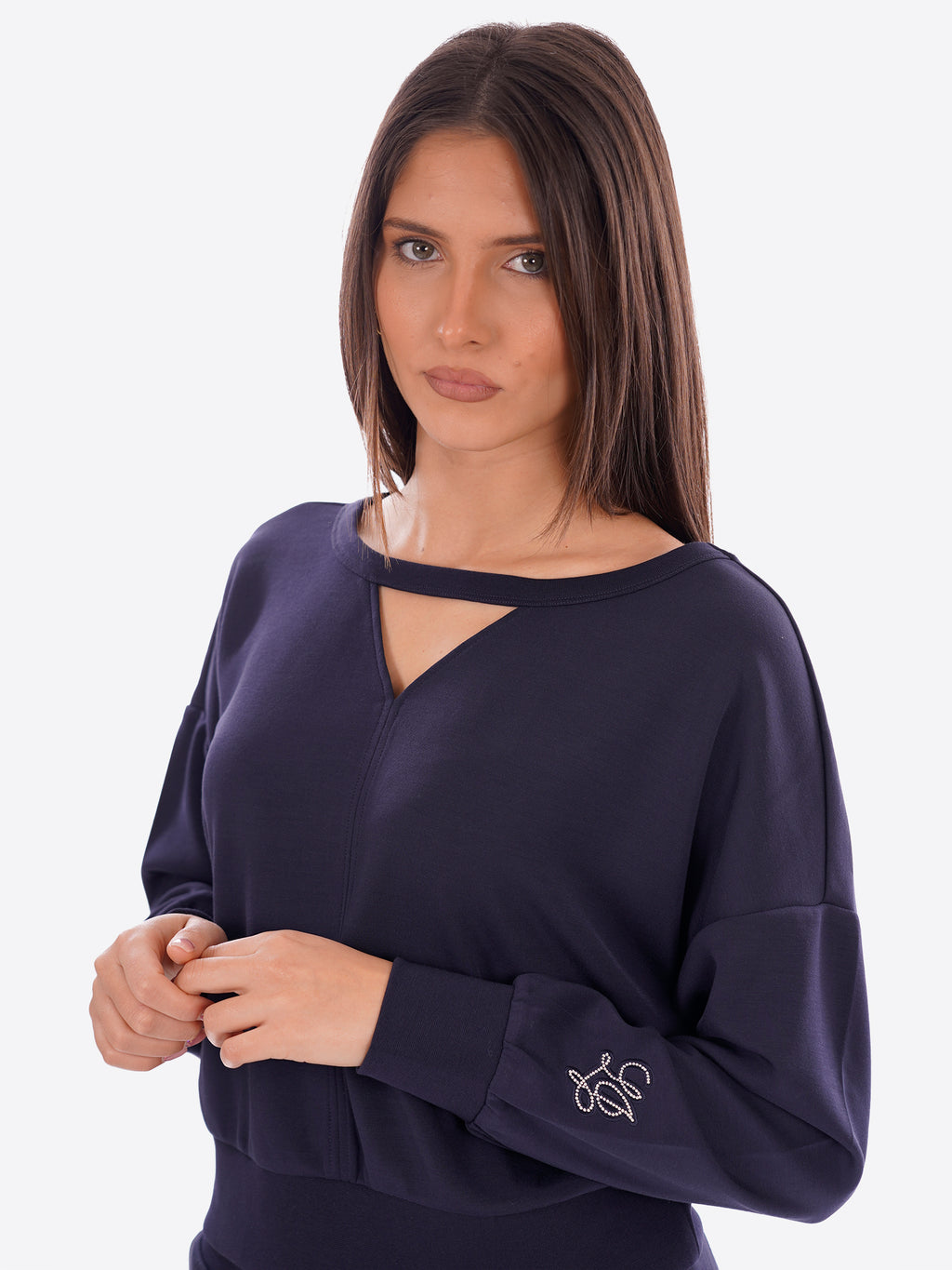 Felpa giro LIU-JO SPORT da Donna - blu TA607793924 BLU