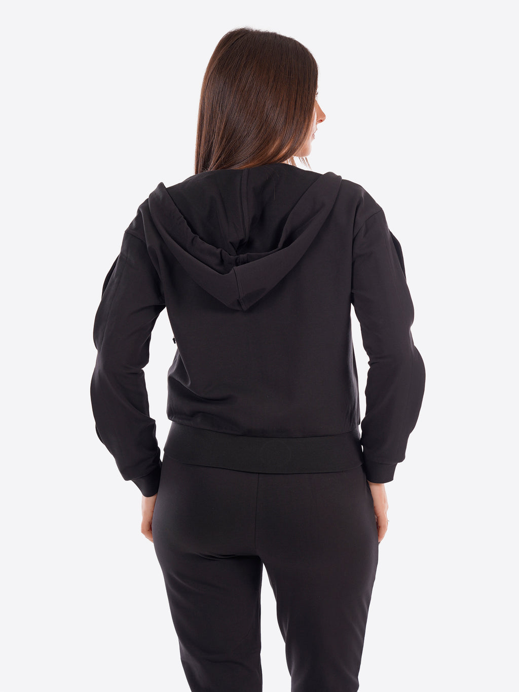 Felpa full zip cappuccio LIU-JO SPORT da Donna - nero TA609022222 NERO