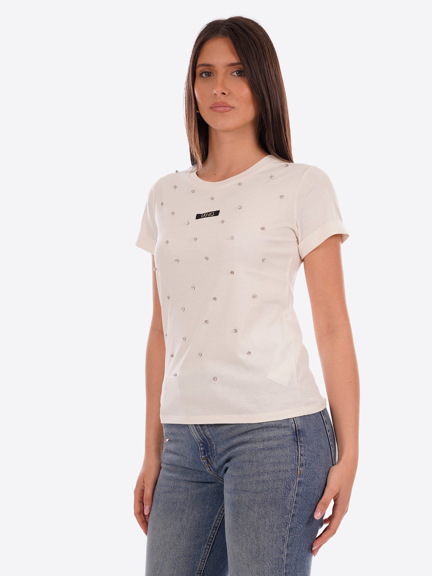 T-shirt LIU-JO SPORT da Donna - bianco TA6157M9223 BIANCO