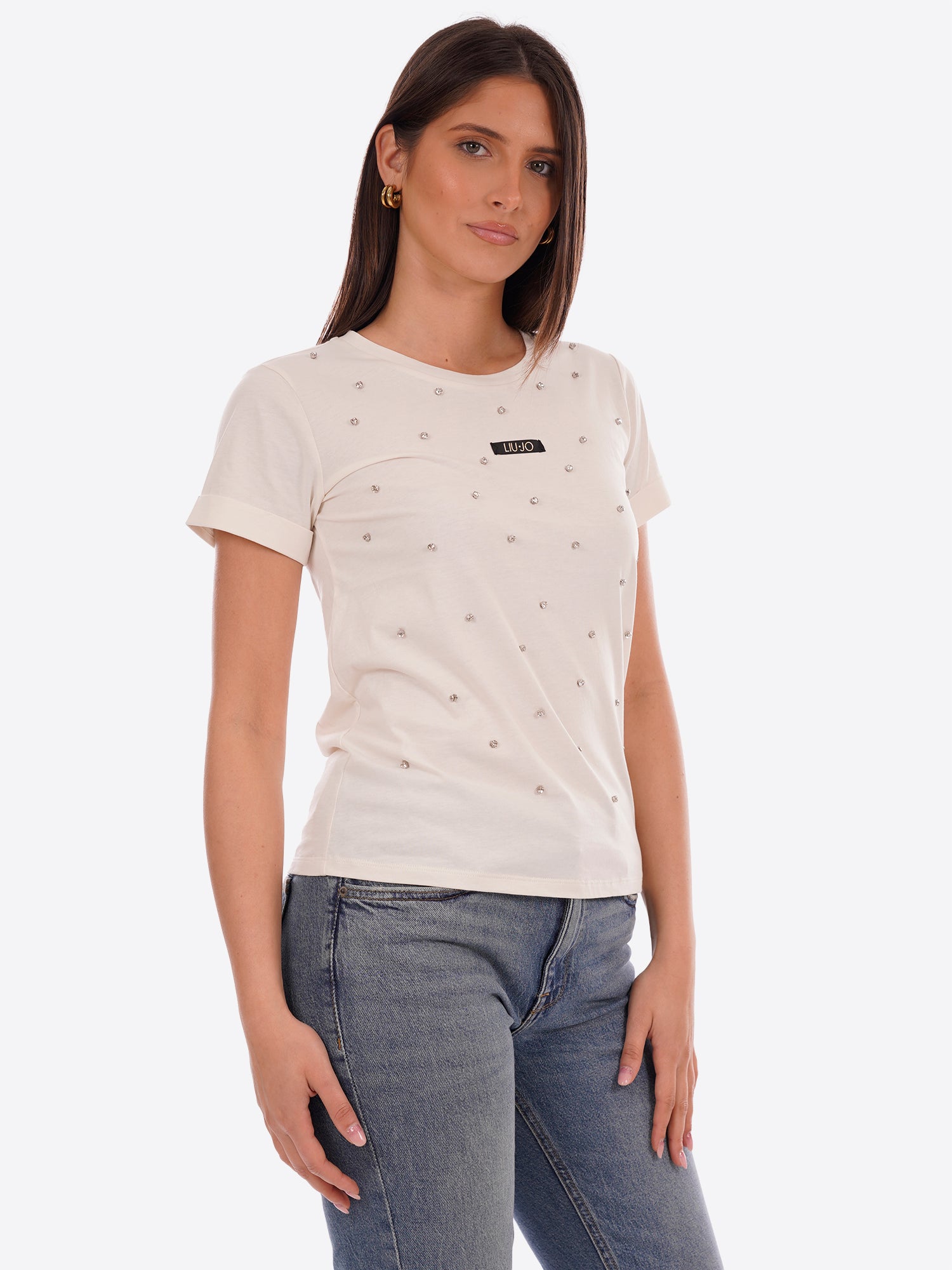 T-shirt LIU-JO SPORT da Donna - bianco TA6157M9223 BIANCO