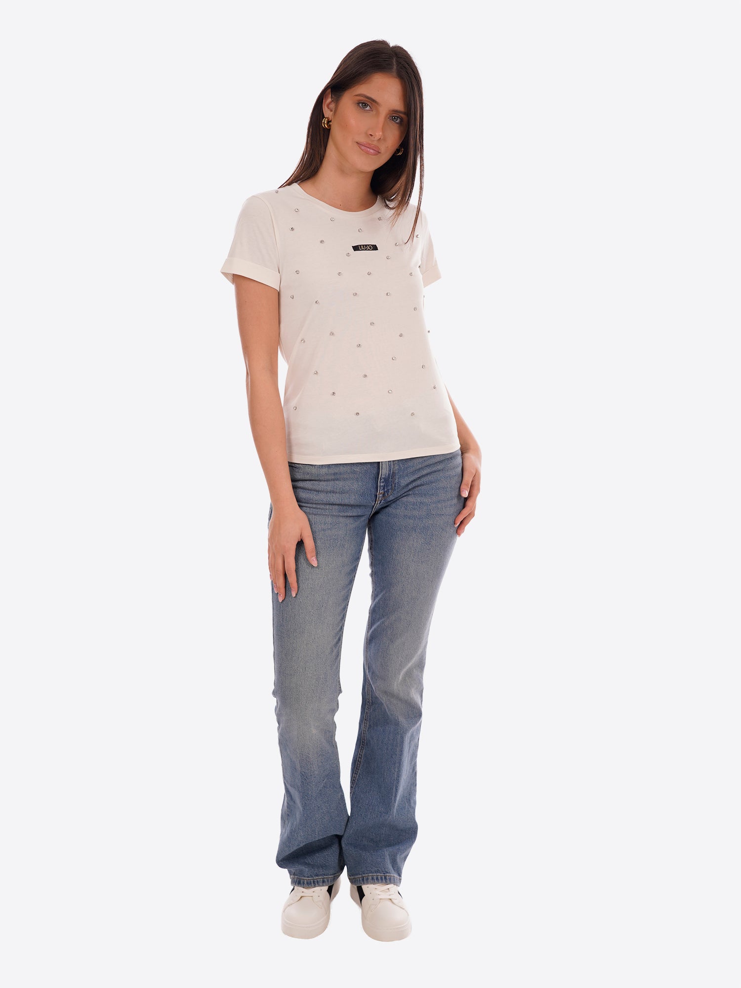 T-shirt LIU-JO SPORT da Donna - bianco TA6157M9223 BIANCO