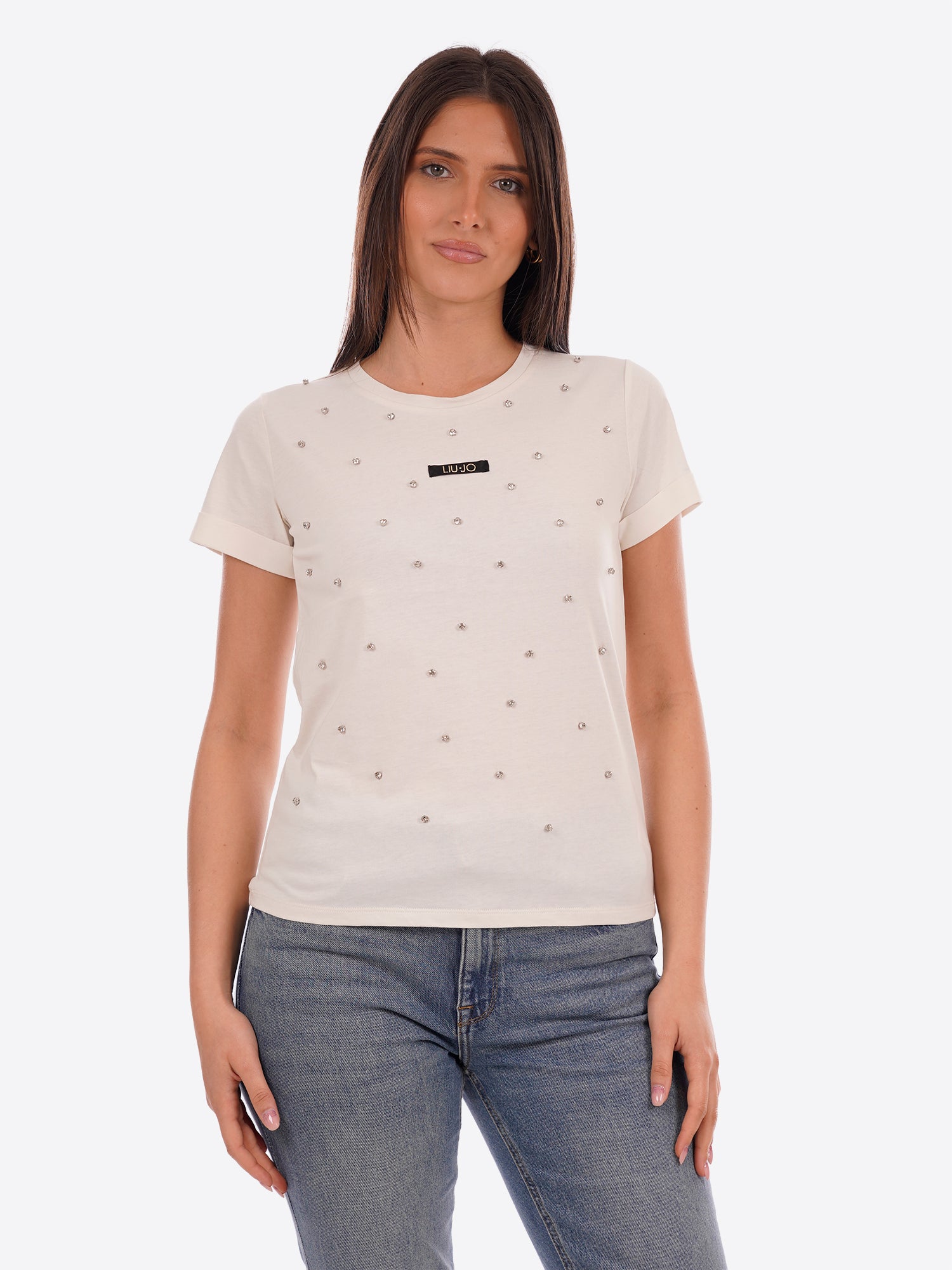 T-shirt LIU-JO SPORT da Donna - bianco TA6157M9223 BIANCO