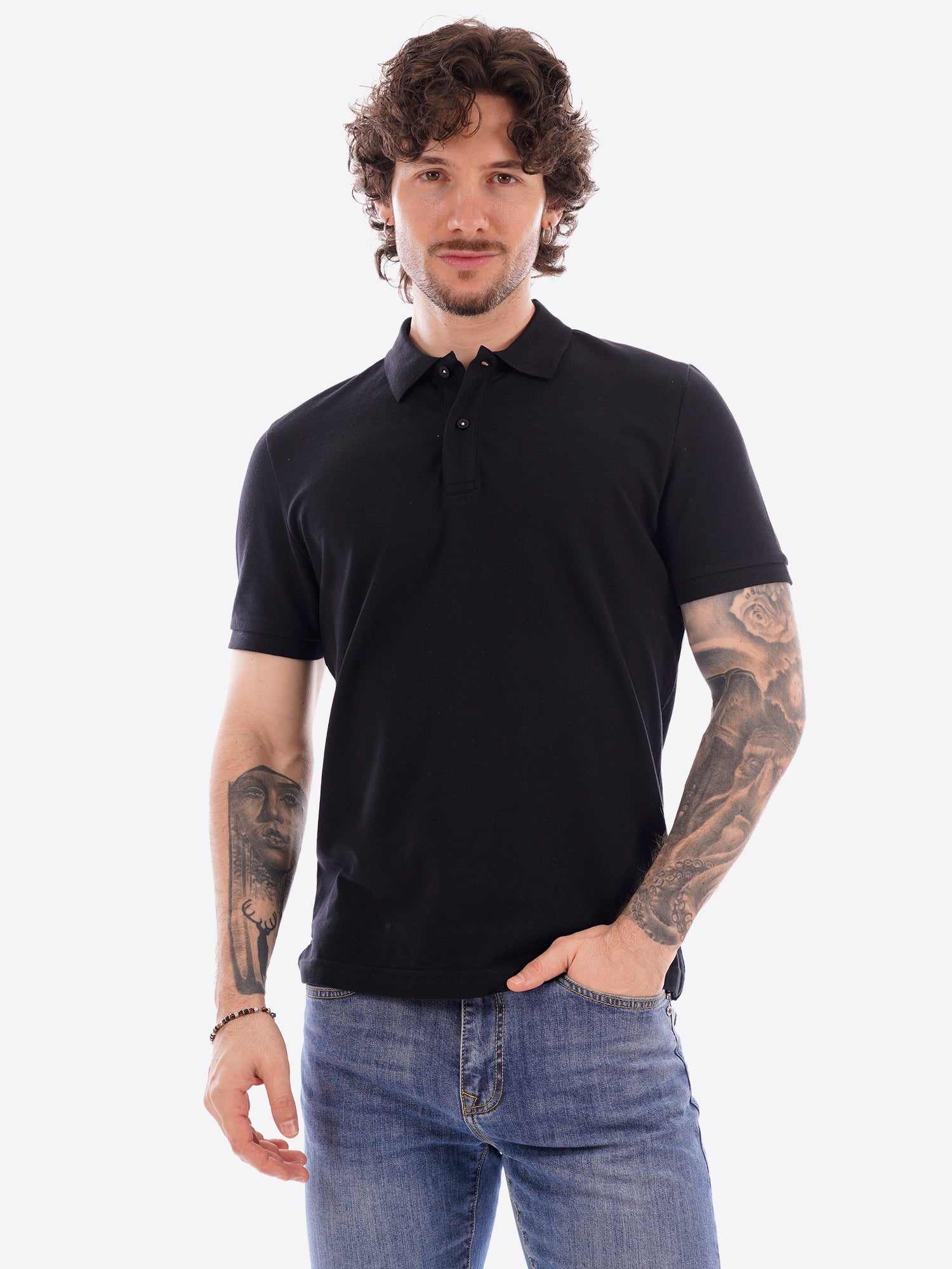 Polo MARK UP da Uomo - nero MK11001BLK